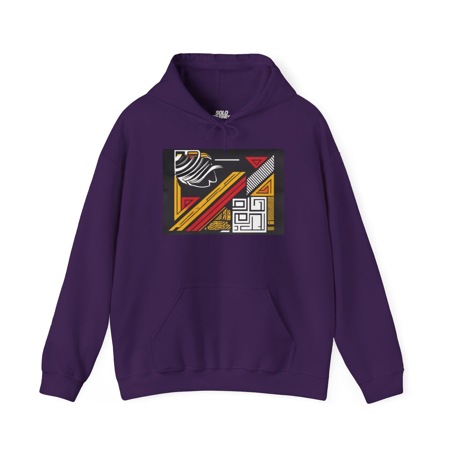 Close-up detail of the eco-friendly organic cotton fabric of the Vintage Aesthetic Oversized Boho Hoodie, highlighting its softness and breathable texture.