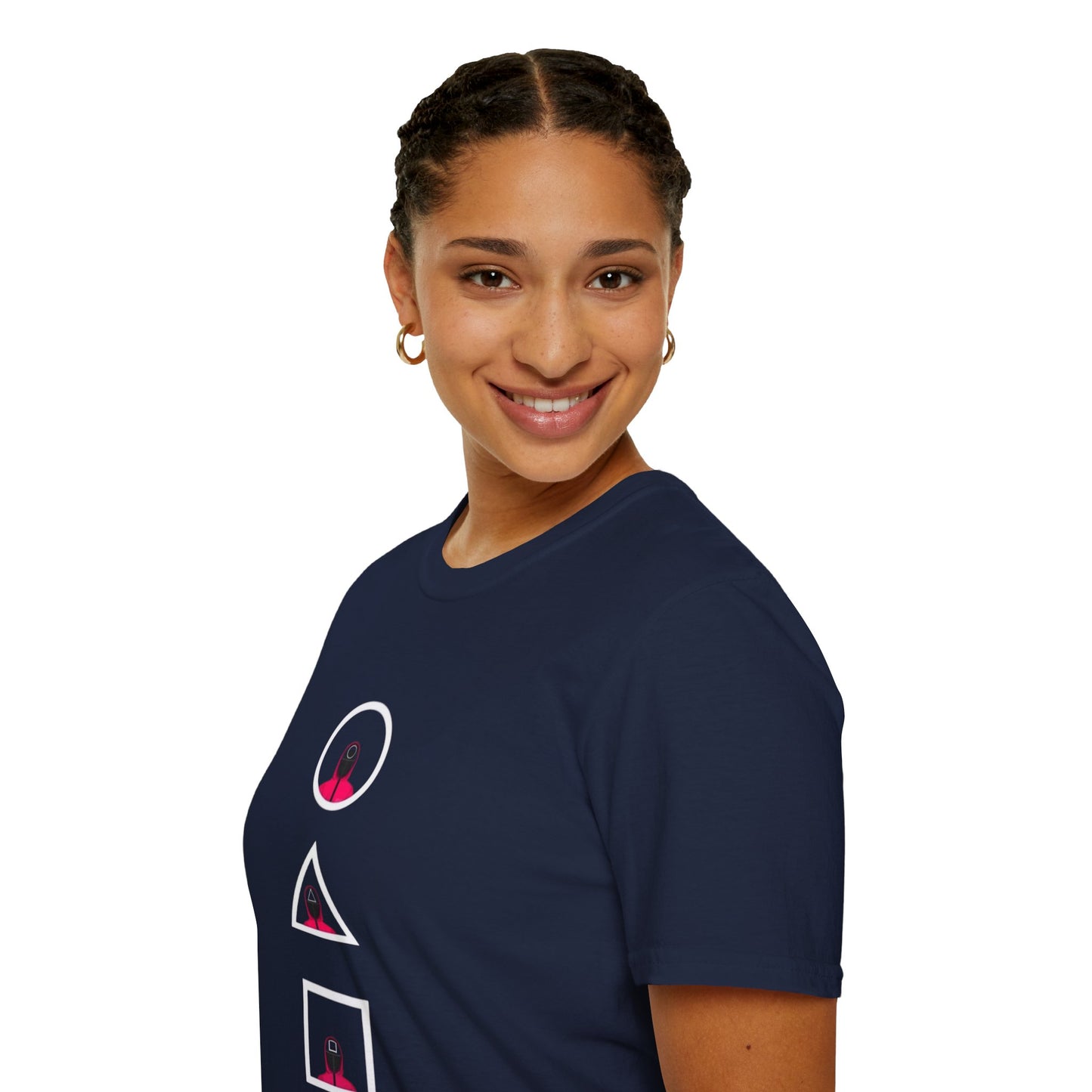 Unisex Softstyle T-Shirt - Eco-Friendly 100% Cotton Minimalist Graphic Tee for Casual Wear displayed with eco-conscious fashion accessories.