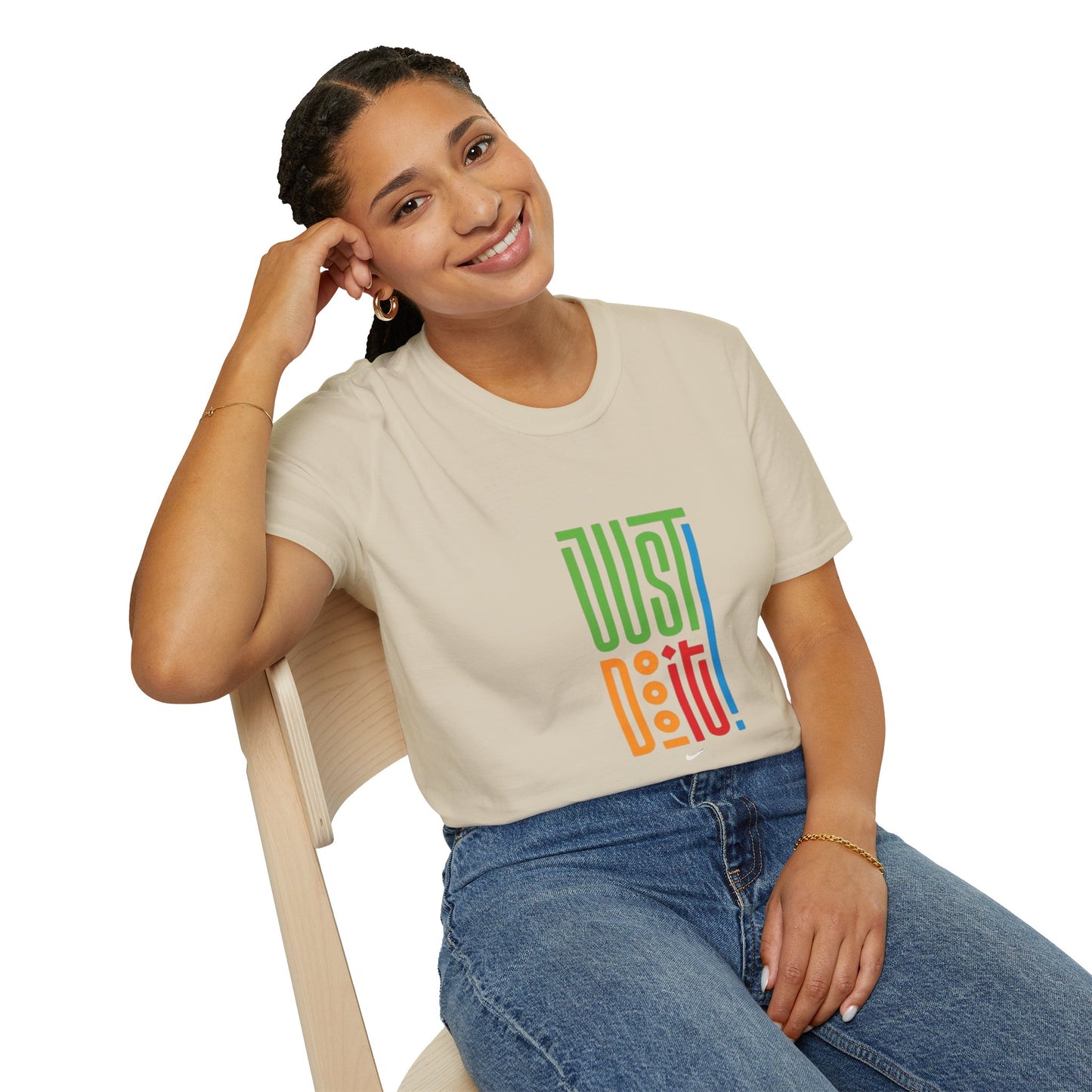 Colorful 'Just Do It' Unisex Softstyle T-Shirt - Motivational Tee for Everyday Wear