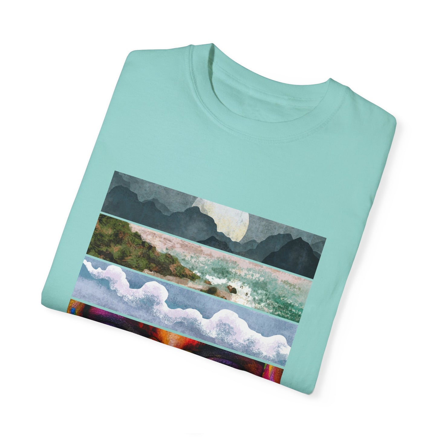 Vintage Aesthetic Oversized Boho T-Shirt 07 - Eco-Friendly Organic Cotton Tee showcasing a bold graphic design in a relaxed fit and lightweight organic cotton.