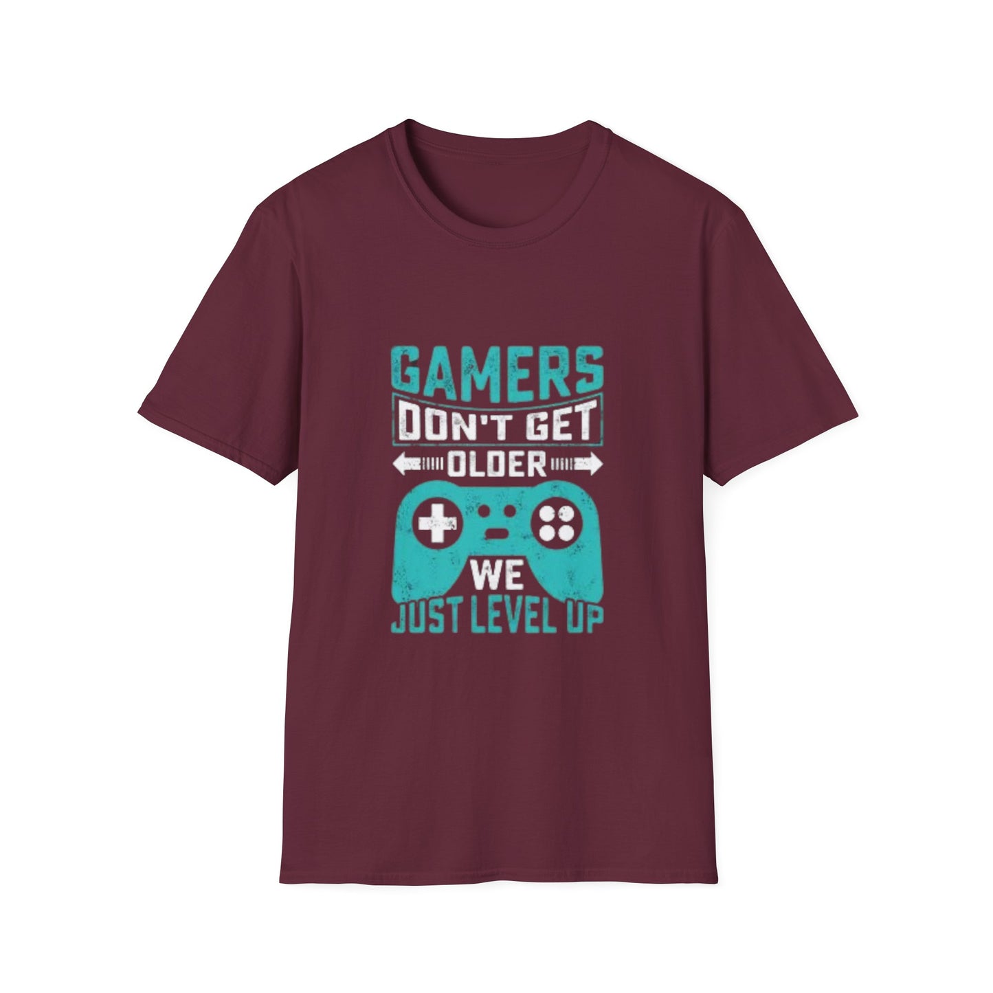 Unisex Organic Cotton Softstyle T-Shirt - Eco-Friendly, Comfortable, Stylish Casual Tee laid flat on a surface displaying the ribbed collar and shoulder taping.