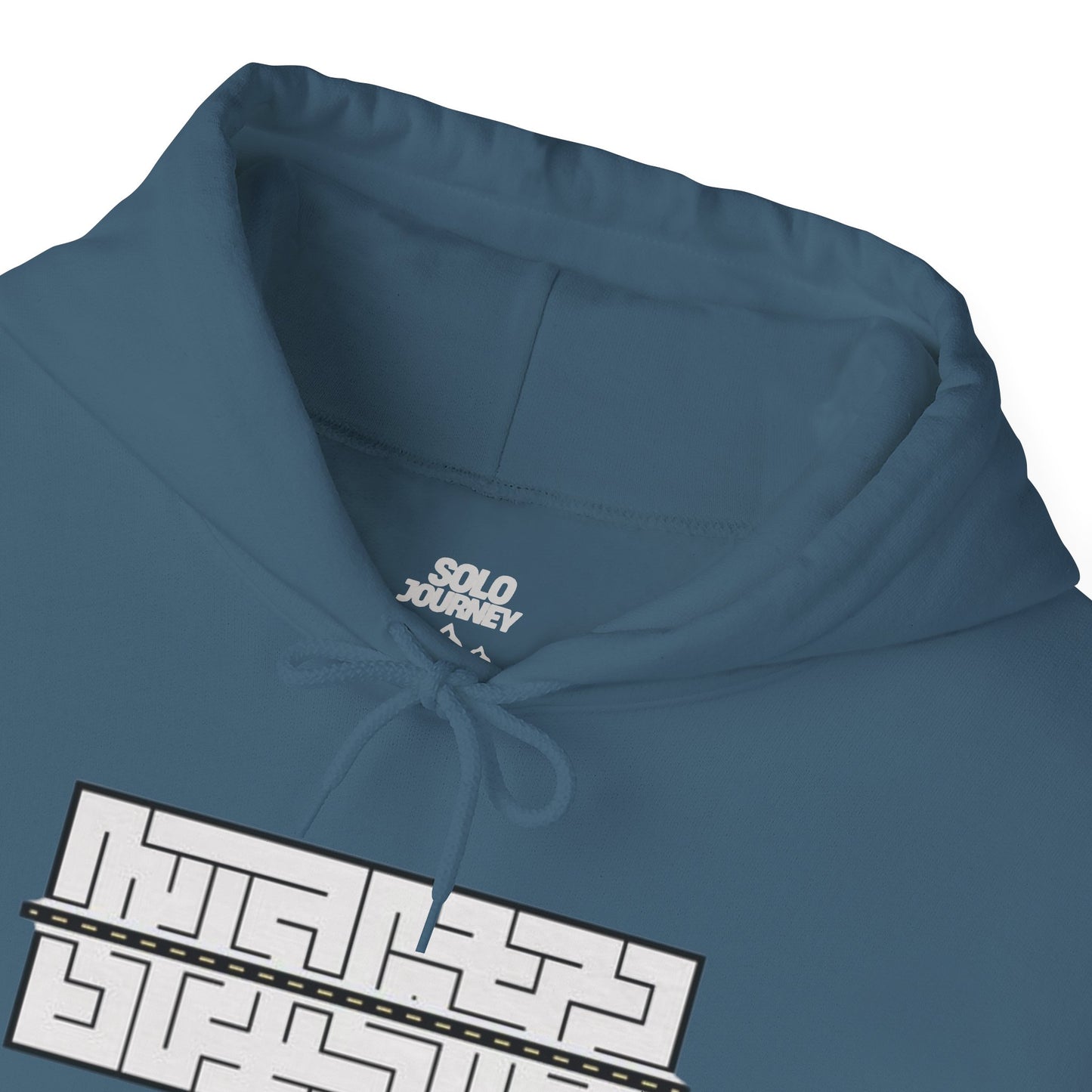 Lifestyle shot of Vintage Rodeo Holiday Pullover - Oversized Organic Cotton Hoodie, perfect for casual outings.