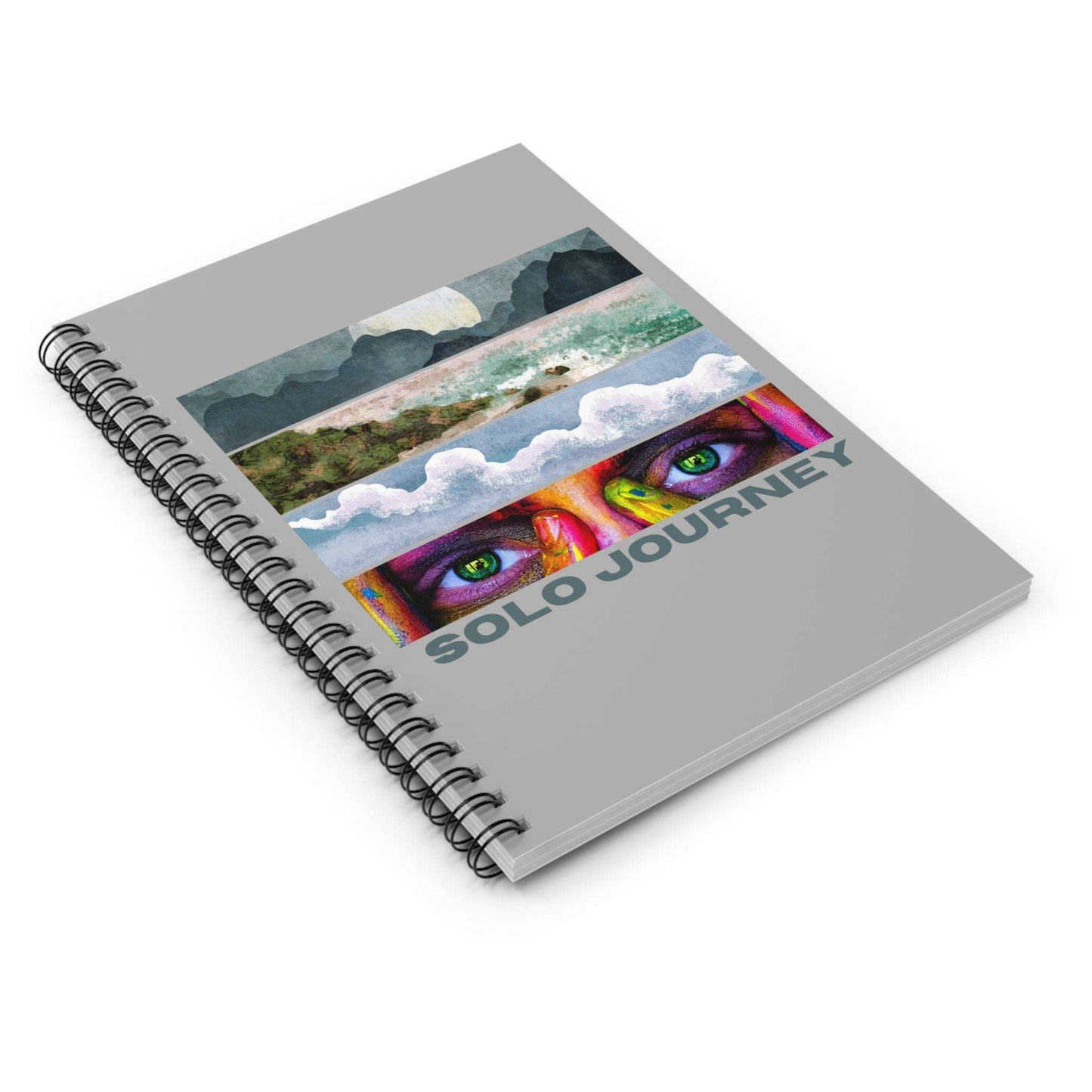 Journey Diary Notebook - Ruled Line, Inspirational Journal, Daily AspiShopping lists, school notes or poems - 118 page spiral notebook with ruled line paper is a perfect companion in everyday life. The durable printed cover makes the oSolo JourneyJourney Diary Notebook