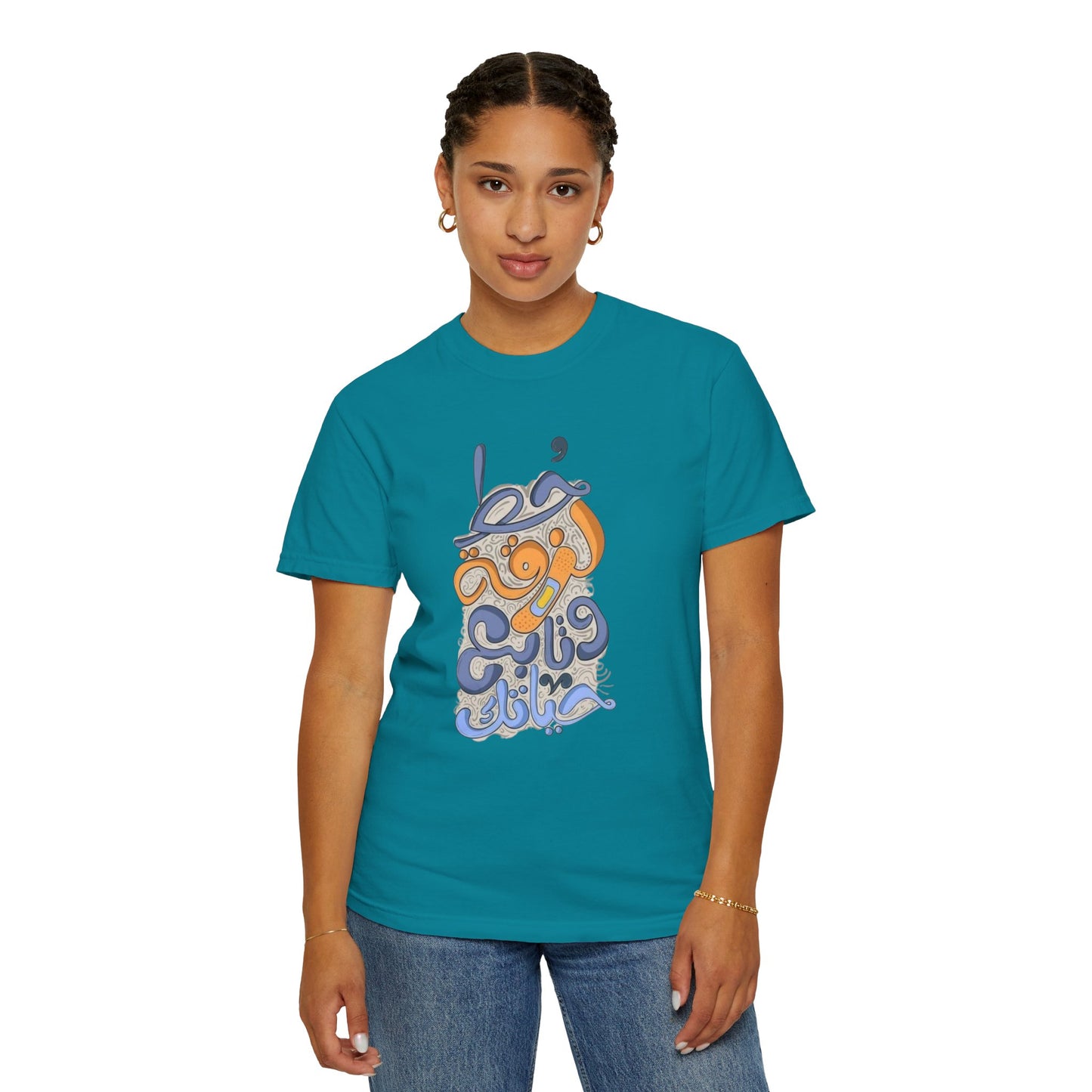Put A Bandaid And Move On Sweatshirt showcasing its bold graphic print, perfect for a 90s Western aesthetic.