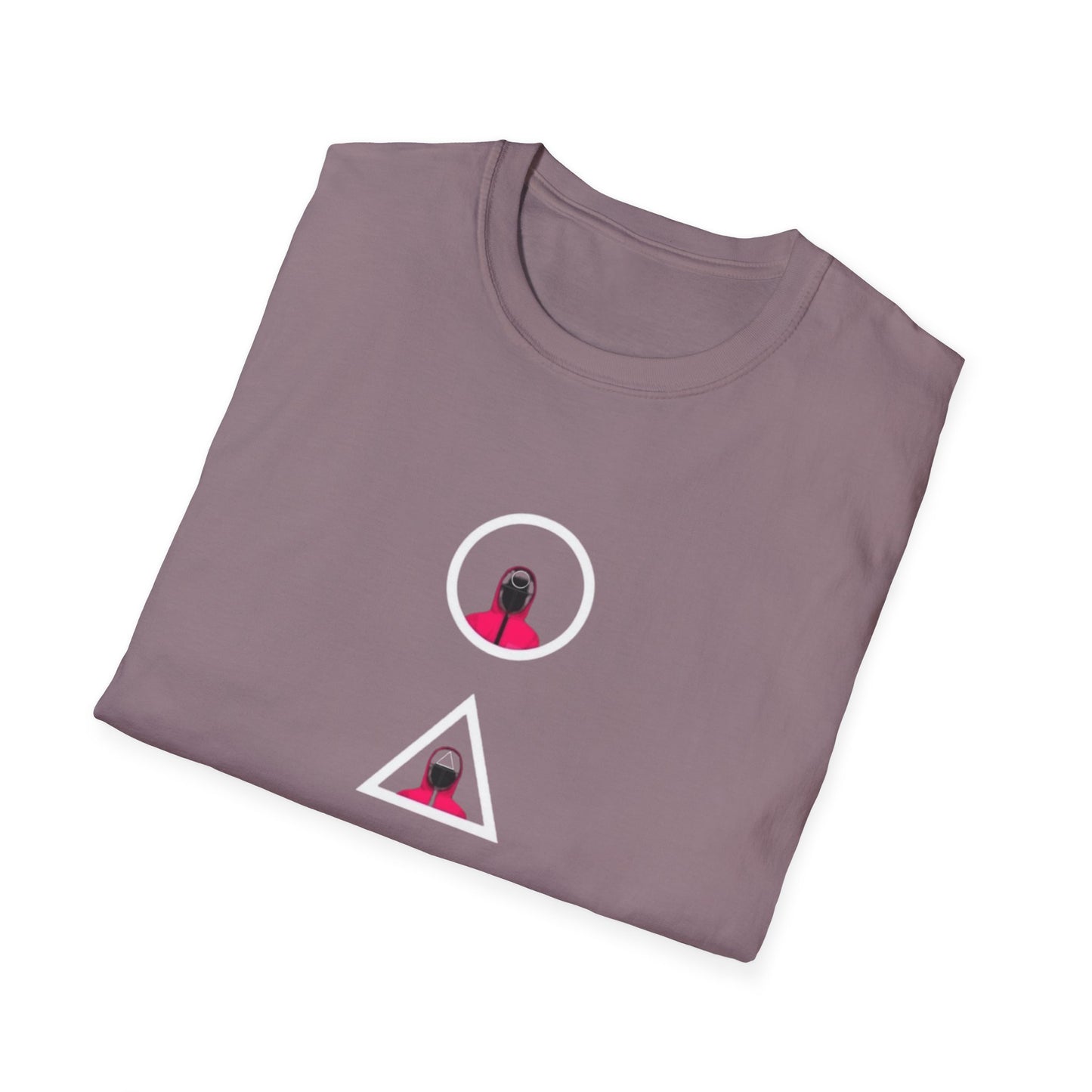 Model wearing Unisex Softstyle T-Shirt, demonstrating the relaxed fit and versatility for any casual occasion.