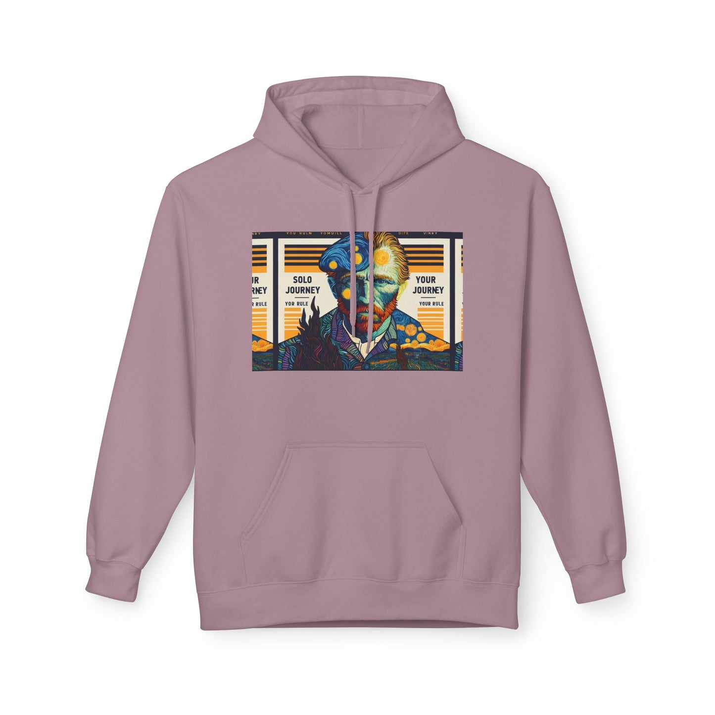Van Gogh AI Graphic Western Rodeo Sweatshirt showcasing unique vintage cowboy design, perfect for boho style enthusiasts.