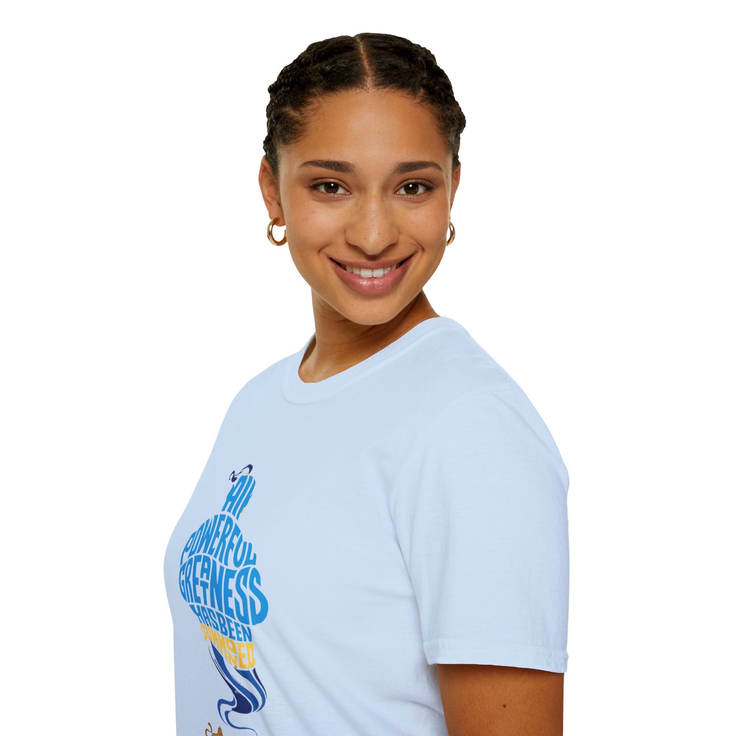 All Powerful Greatness Genie in a Bottle - Unisex Softstyle T-Shirt Art