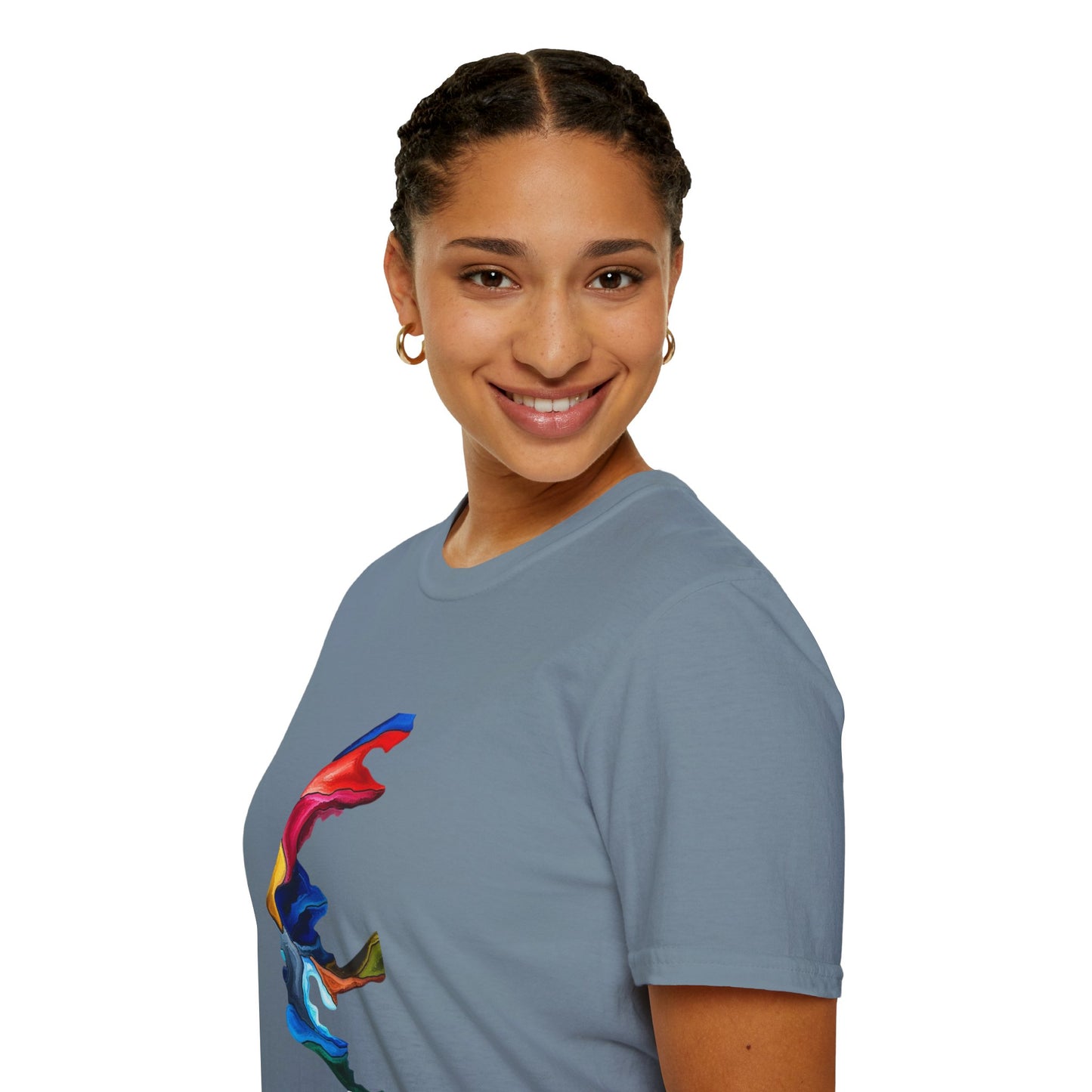 Face Art Masterpiece- Unisex Softstyle Sustainable T-Shirt