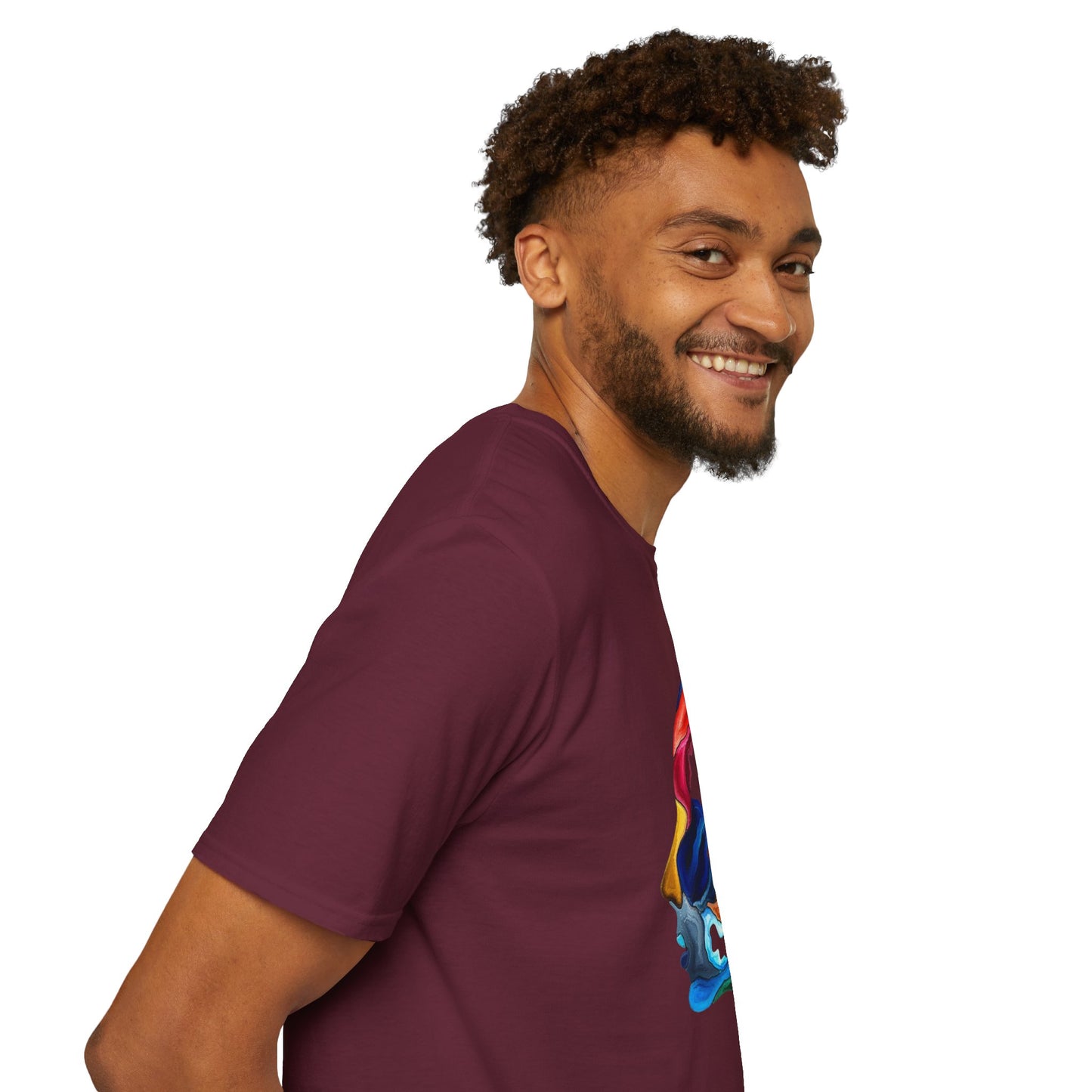 Face Art Masterpiece- Unisex Softstyle Sustainable T-Shirt