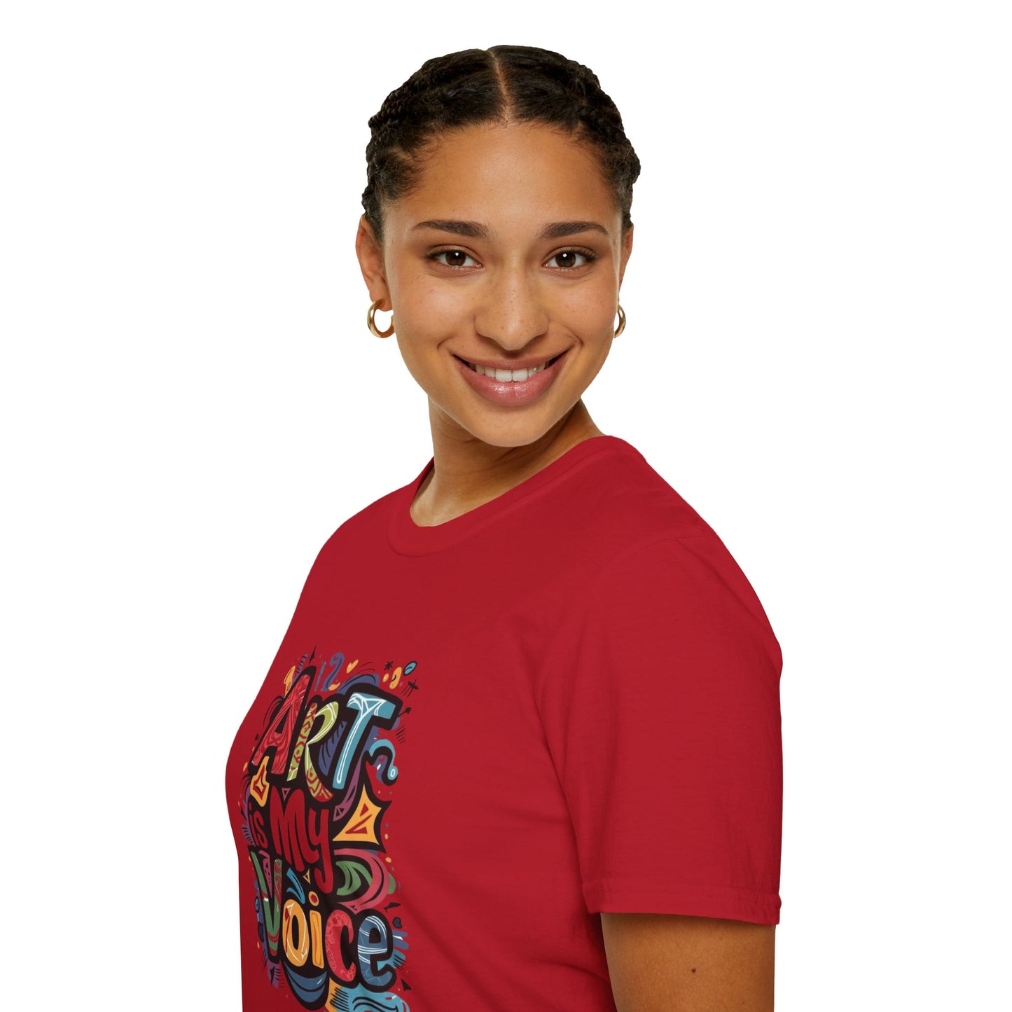 Expressive Art Is My Voice - Unisex Sustainable Graphic T-Shirt