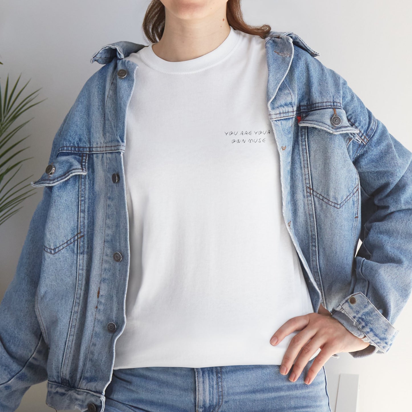 You Are Your Own Muse - Minimalist Unisex Heavy Cotton Tee
