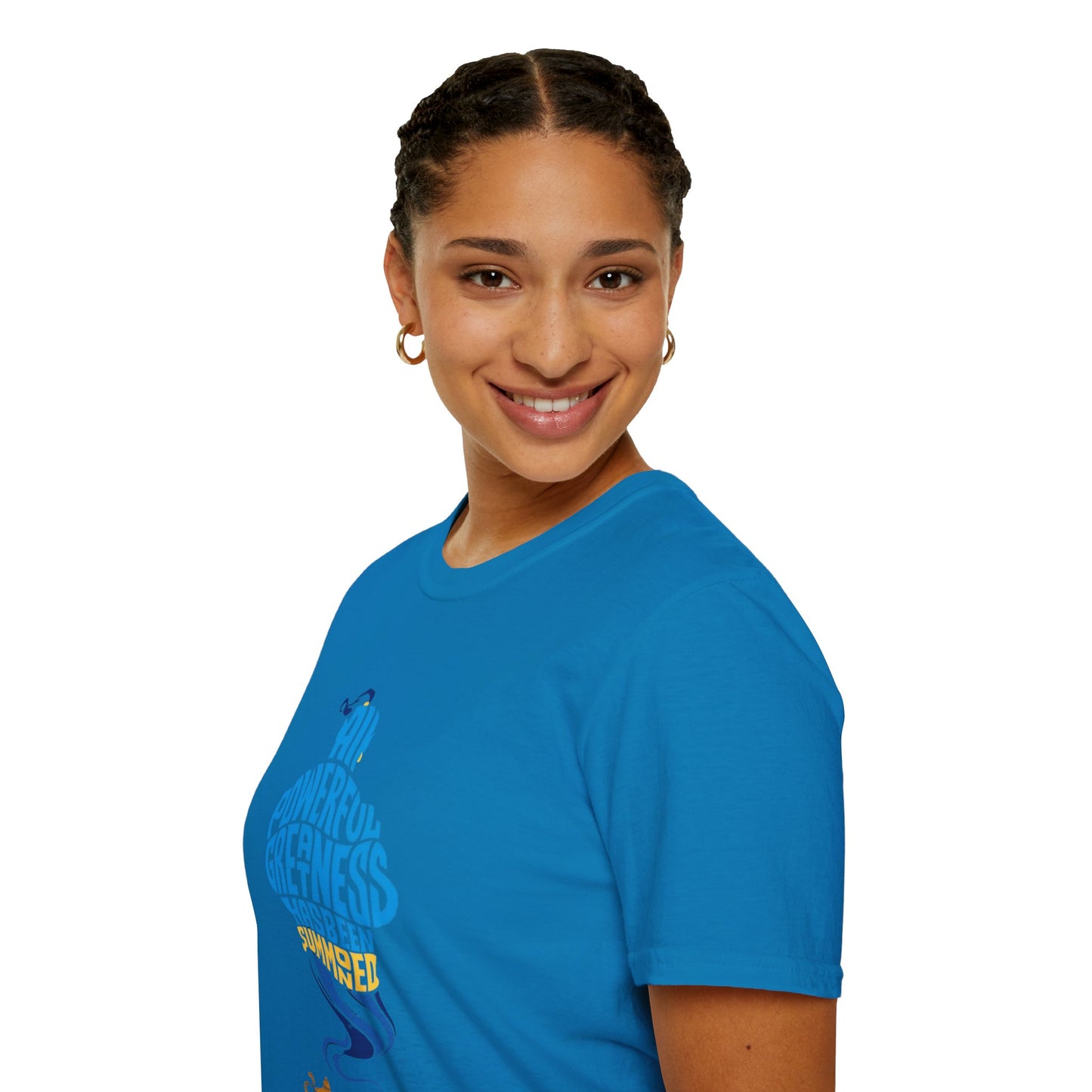All Powerful Greatness Genie in a Bottle - Unisex Softstyle T-Shirt Art