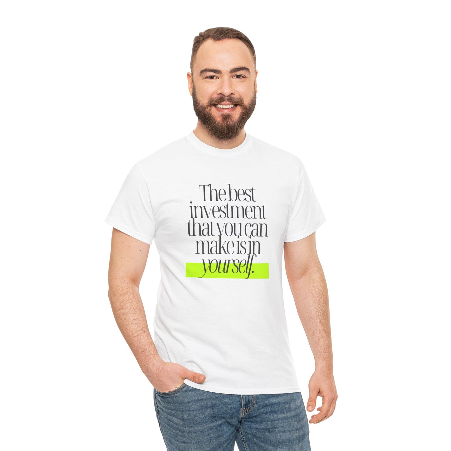 The best investment is yourself - Vintage Aesthetic Outfit Pullover, Oversized Boho Tshirt 05