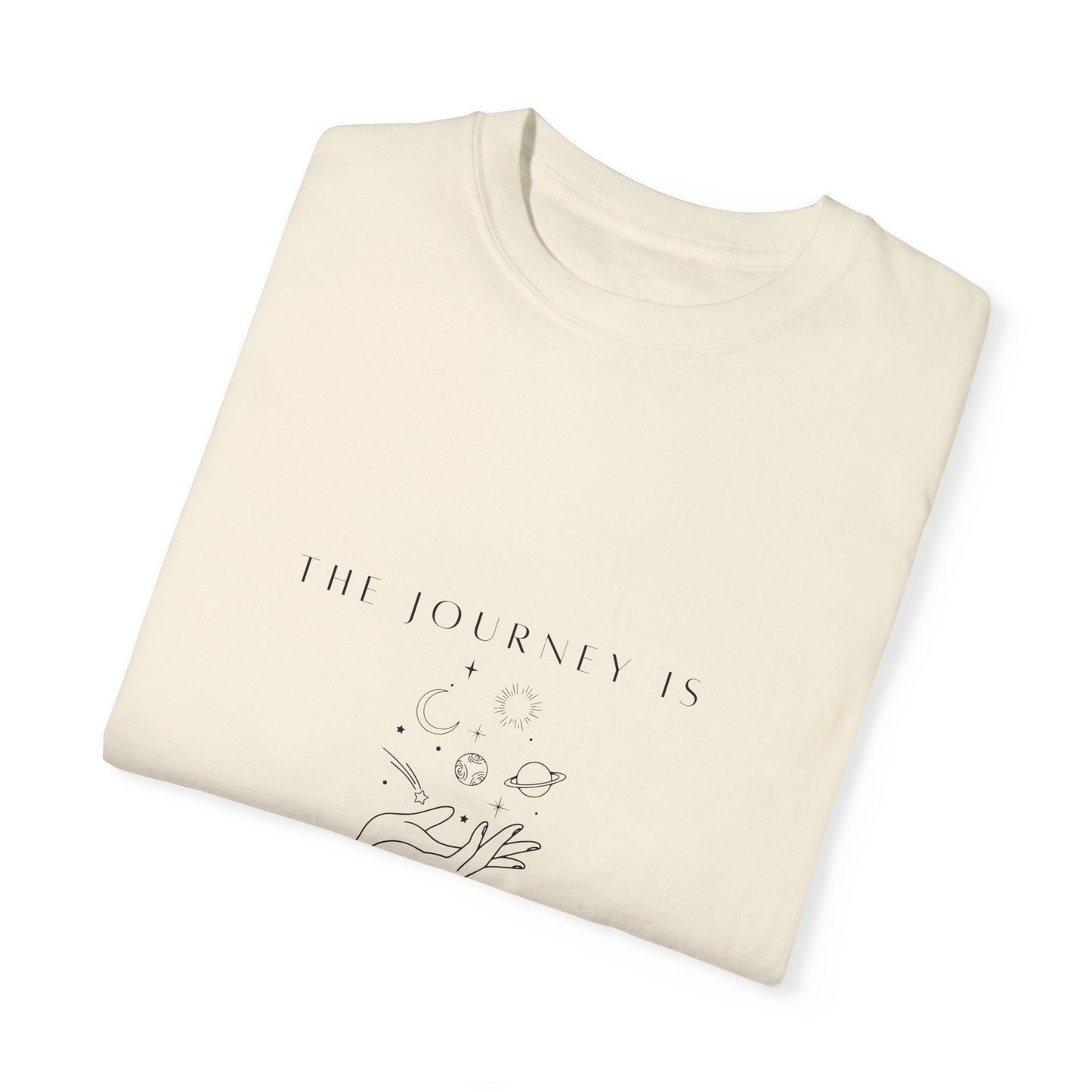 Vintage Aesthetic Oversized Boho T-Shirt Pullover displayed on a hanger, emphasizing its eco-friendly organic cotton material.