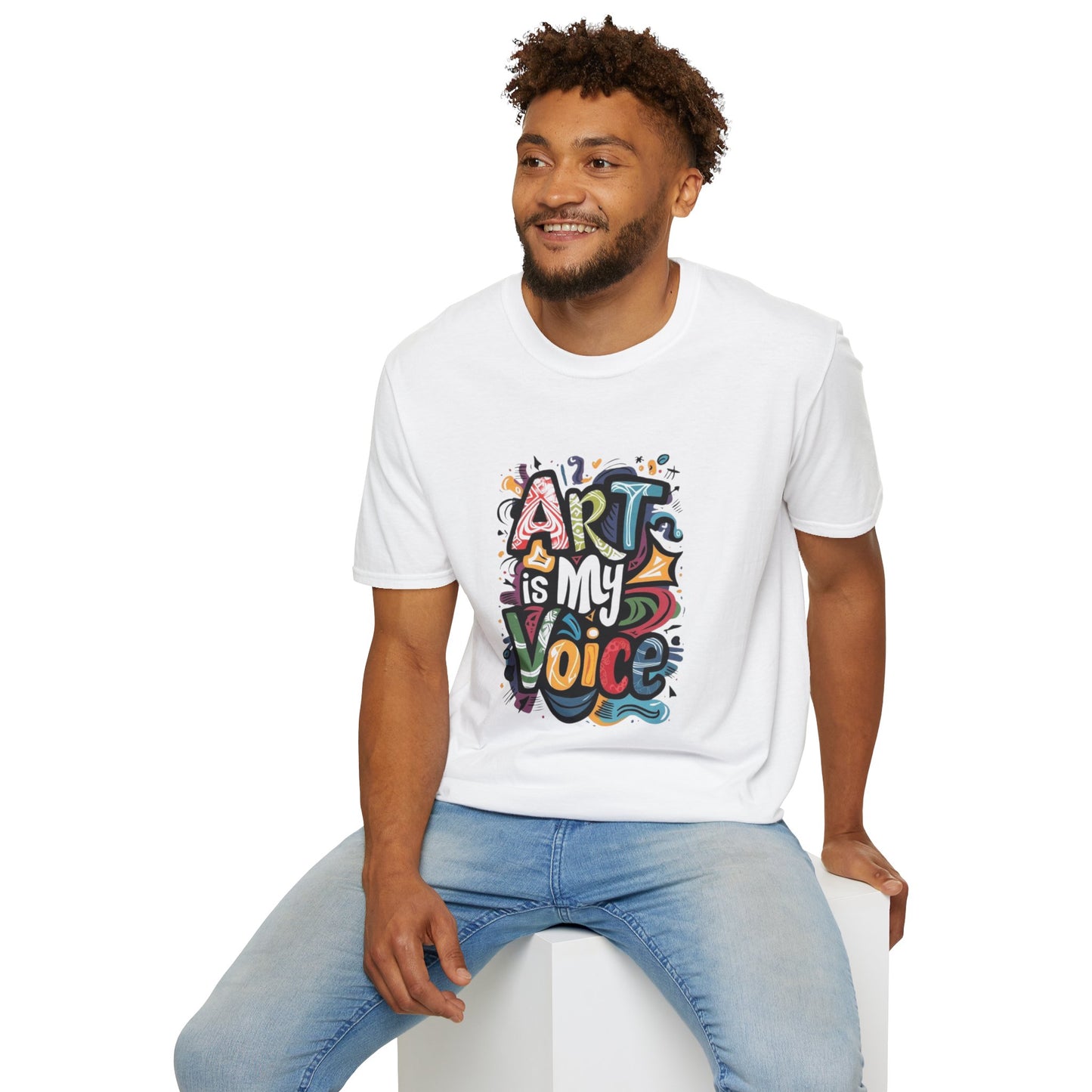 Expressive Art Is My Voice - Unisex Sustainable Graphic T-Shirt