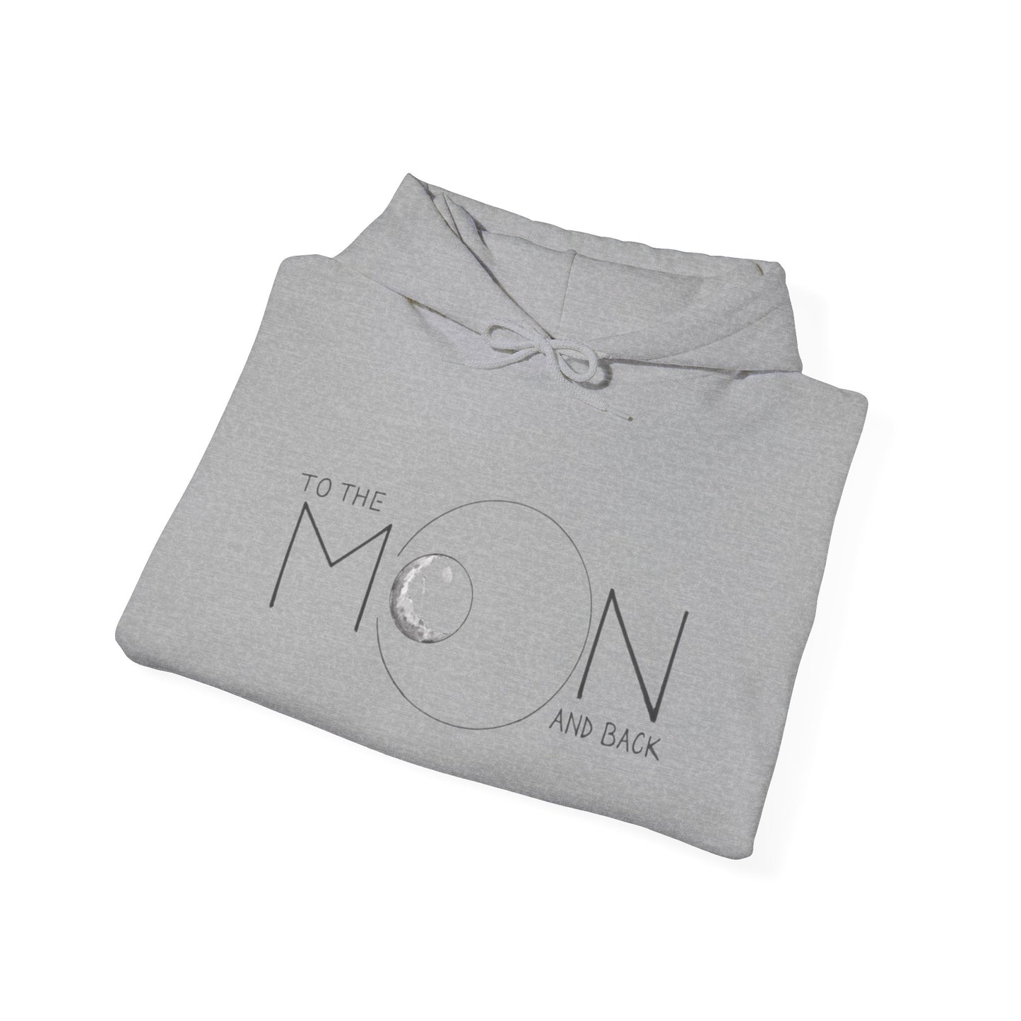 Group of friends wearing the To The Moon! Boho Western Sweatshirt - 100% Organic Cotton Oversized Pullover, holiday graphic hoodies during a festive gathering.
