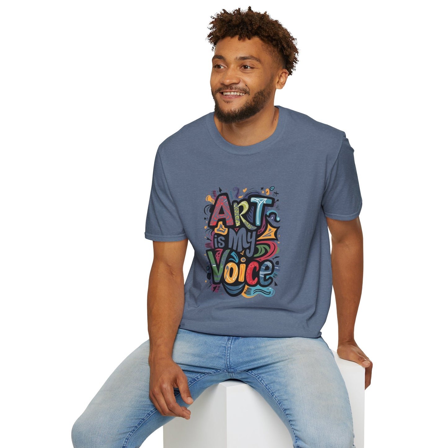 Expressive Art Is My Voice - Unisex Sustainable Graphic T-Shirt