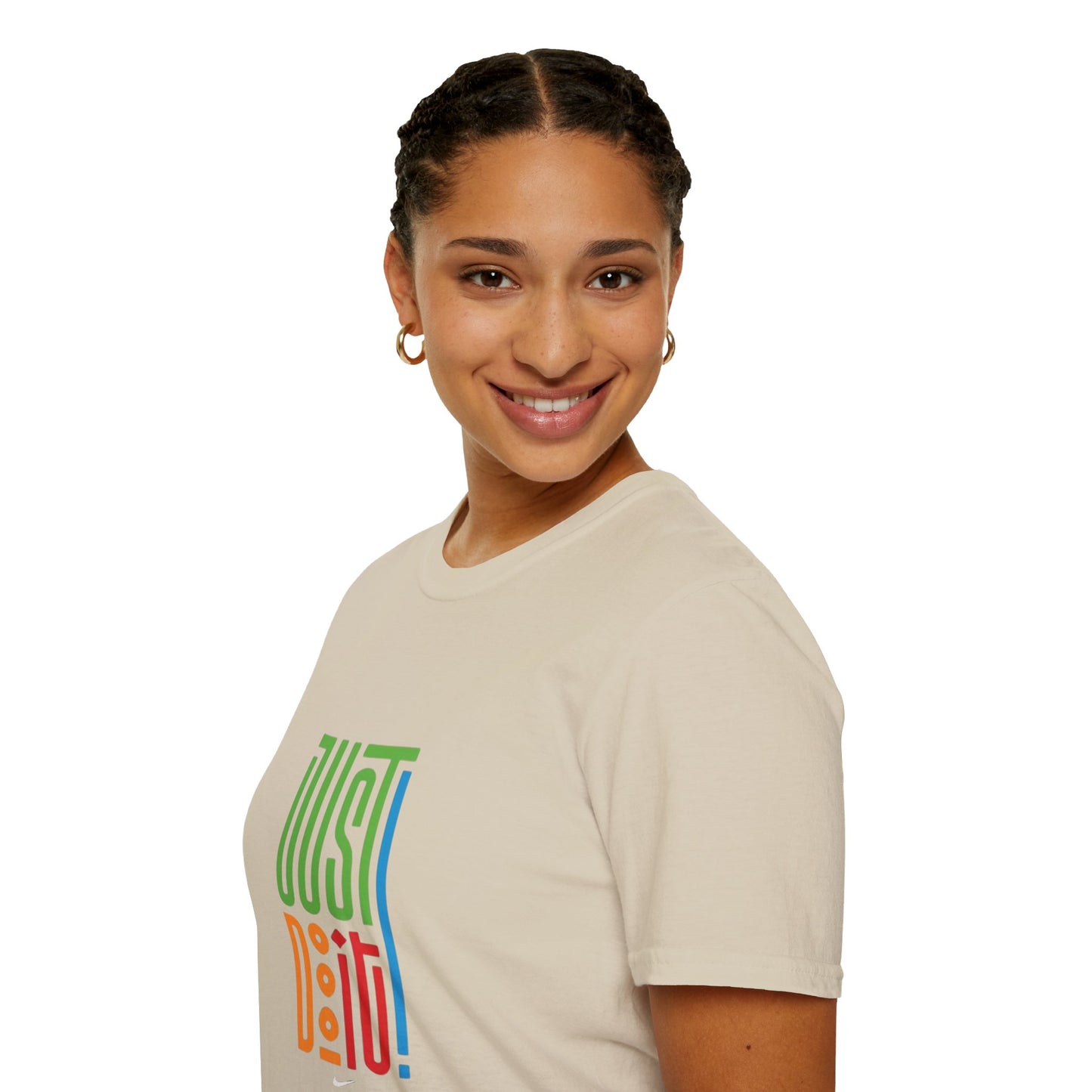 Colorful 'Just Do It' Unisex Softstyle T-Shirt - Motivational Tee for Everyday Wear
