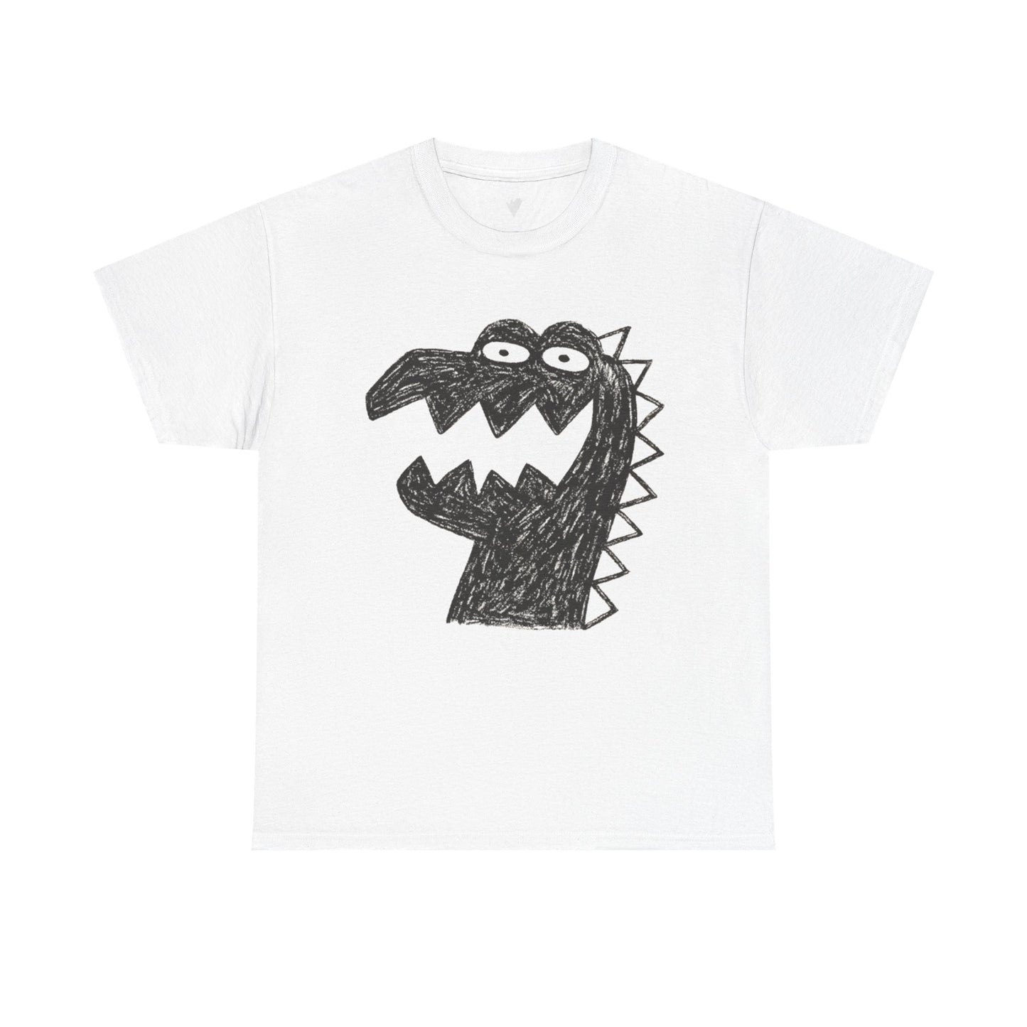 Dinosaur Graphic Tee, Unisex Cotton Shirt, Fun Casual Wear, Cute Monster Top, Gift for Kids and Teens, Birthday Celebration