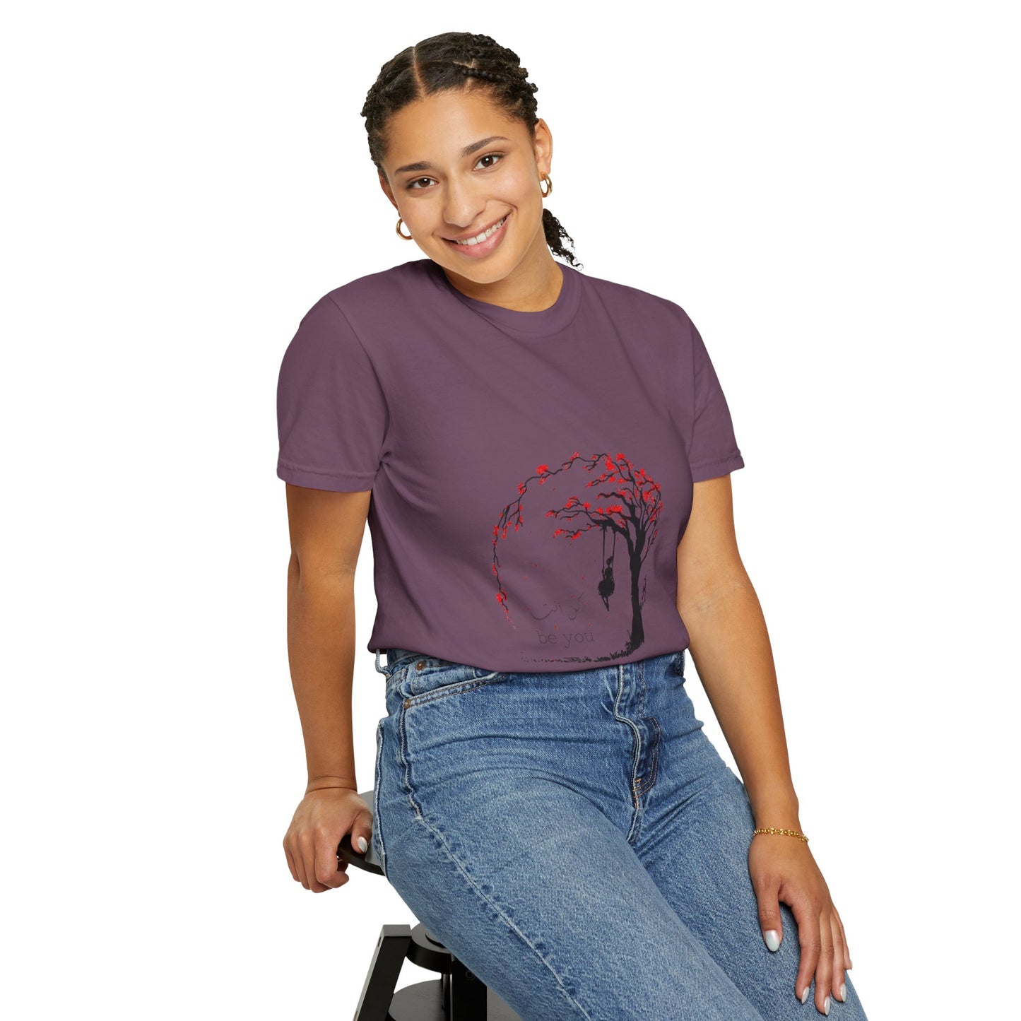 Cherry Blossom Unisex T-Shirt - 100% Organic Cotton featuring a unique graphic design, perfect for sustainable fashion enthusiasts.
