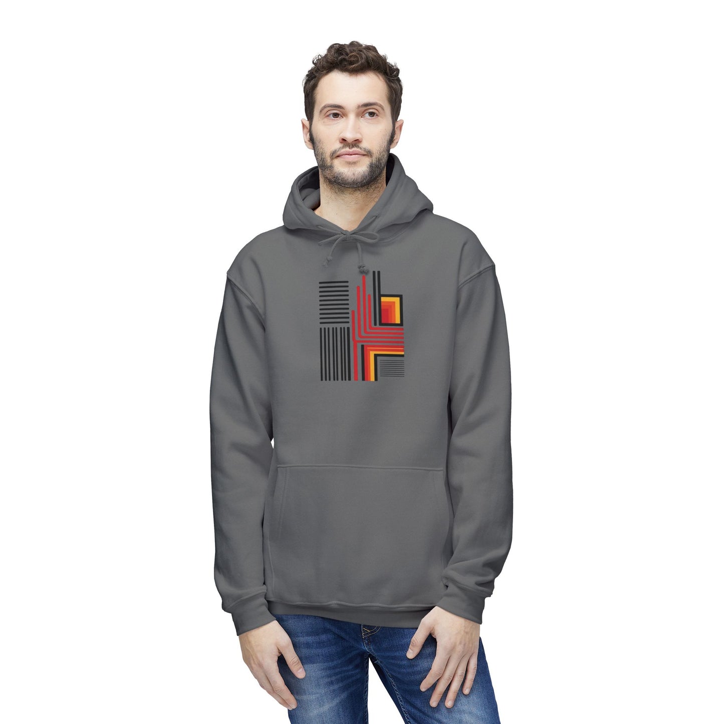 Unisex Hooded Sweatshirt, Made in US - Interstellar Art by Simon Leland