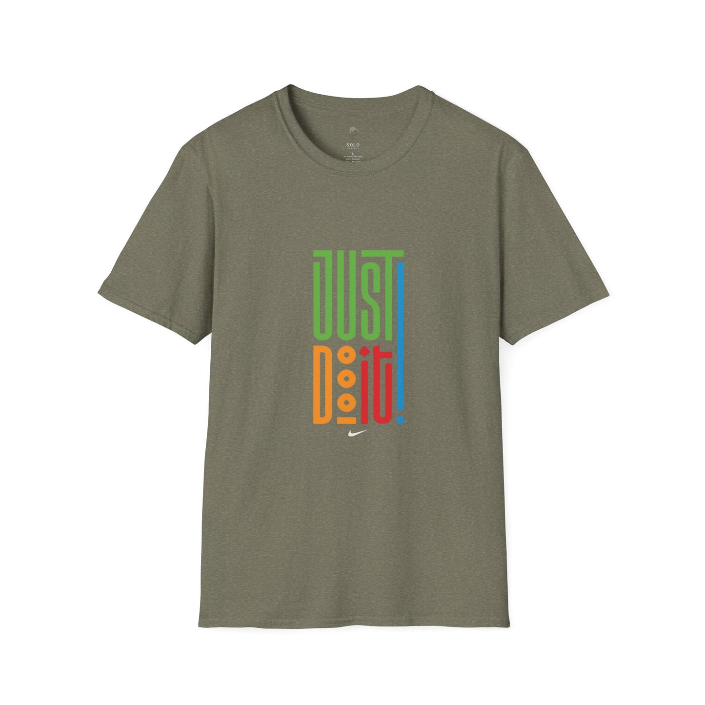 Colorful 'Just Do It' Unisex Softstyle T-Shirt - Motivational Tee for Everyday Wear