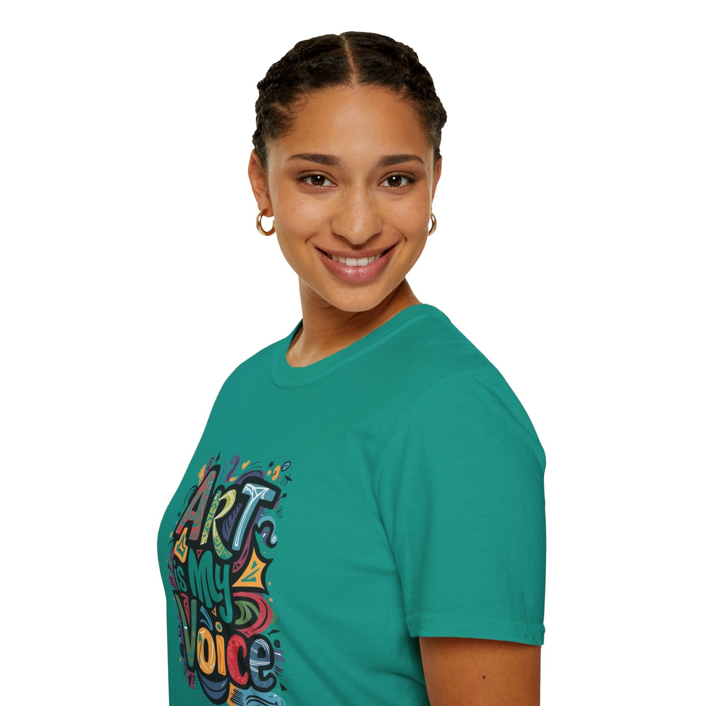 Expressive Art Is My Voice - Unisex Sustainable Graphic T-Shirt