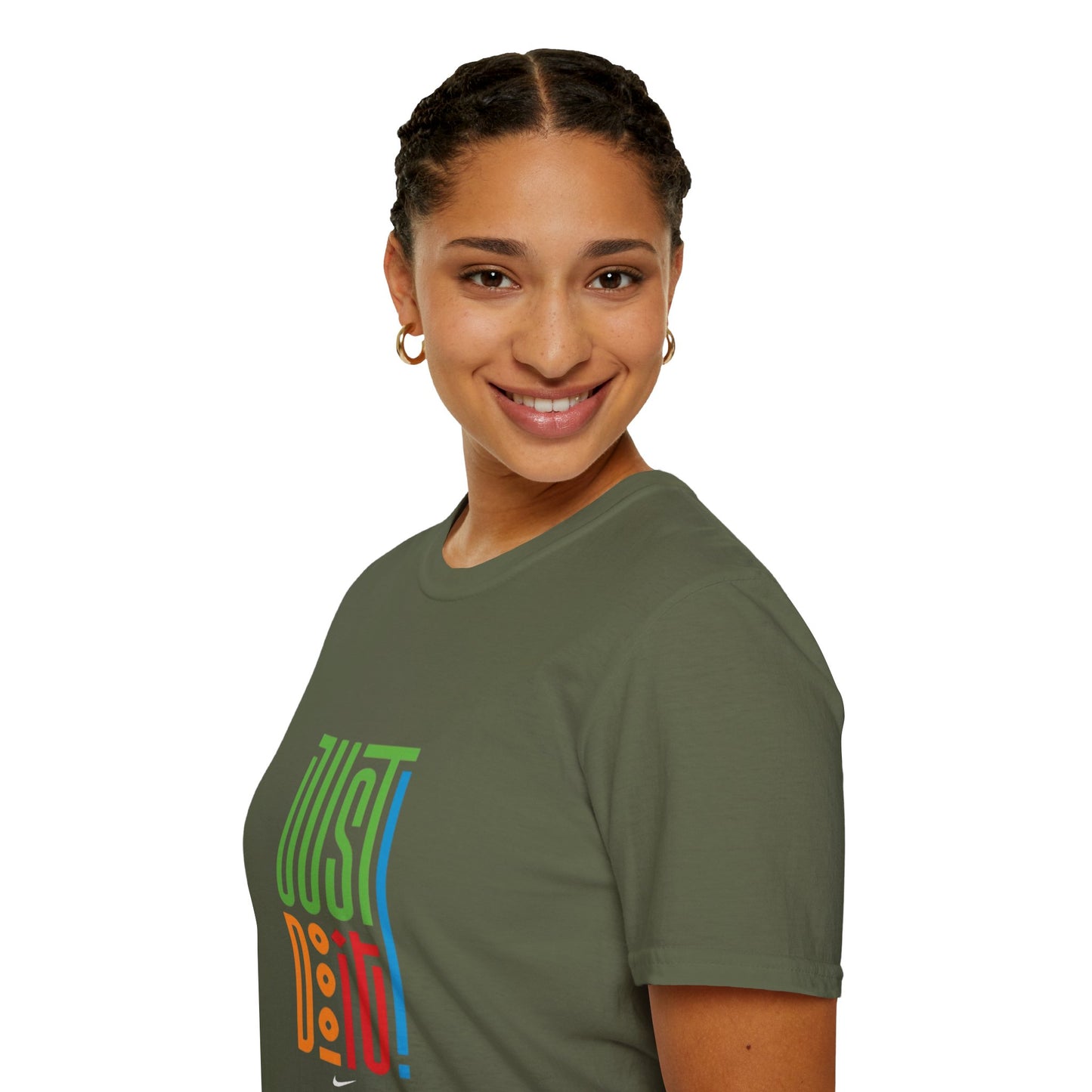 Colorful 'Just Do It' Unisex Softstyle T-Shirt - Motivational Tee for Everyday Wear