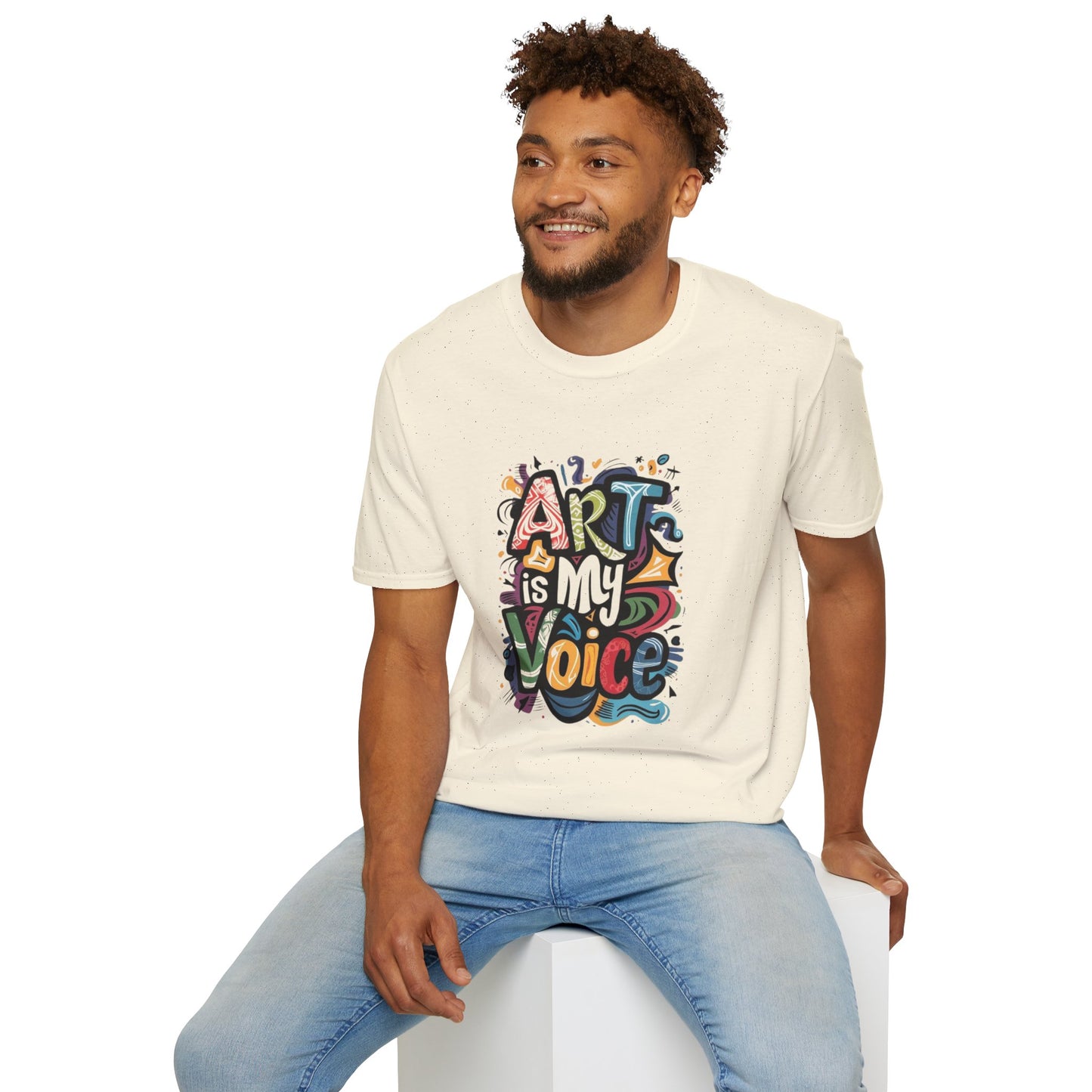 Expressive Art Is My Voice - Unisex Sustainable Graphic T-Shirt