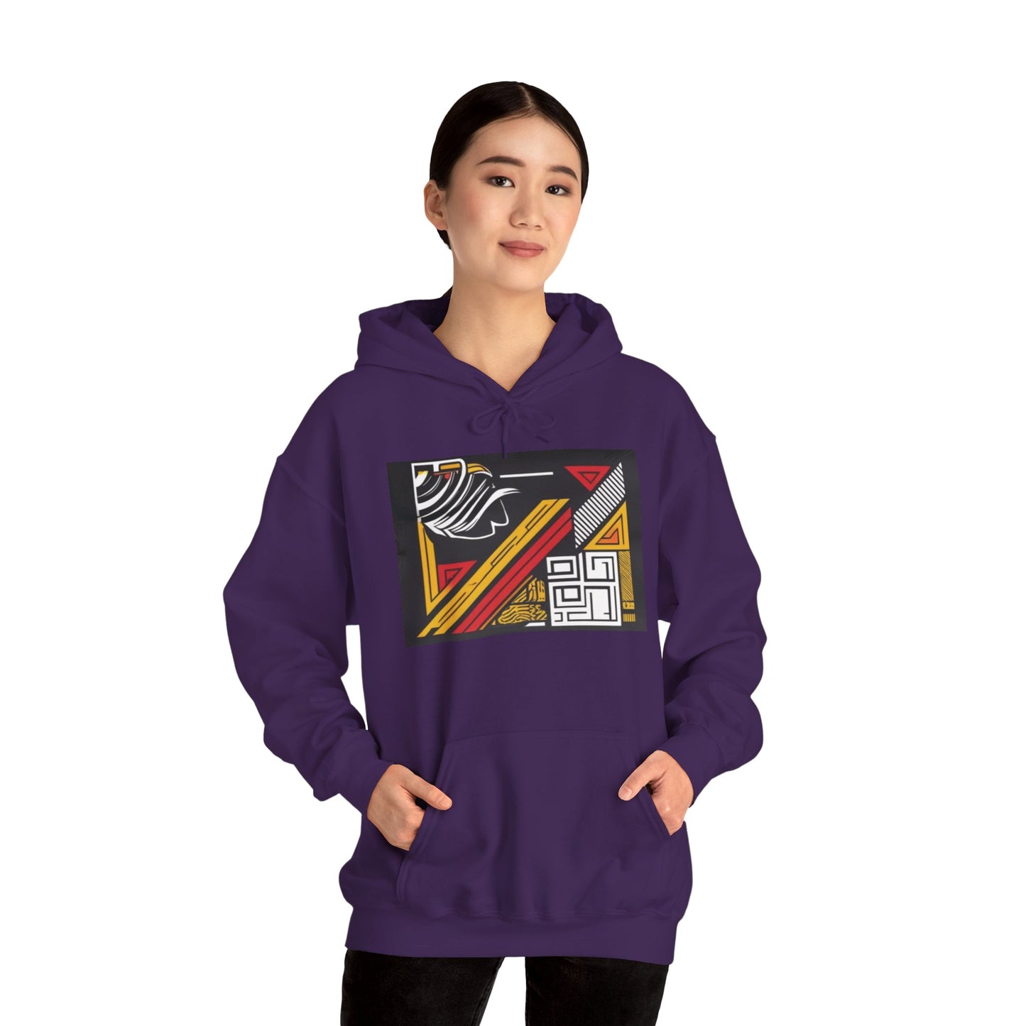 Vintage Aesthetic Oversized Boho Hoodie - Eco-Friendly Organic Cotton Pullover, Unisex Style featuring an artistic graphic design perfect for layering and casual outings.