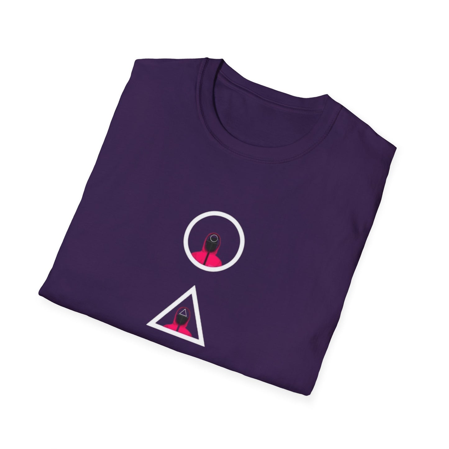 Unisex Softstyle T-Shirt - Eco-Friendly 100% Cotton Minimalist Graphic Tee for Casual Wear, featuring a stylish graphic design on a soft fabric.
