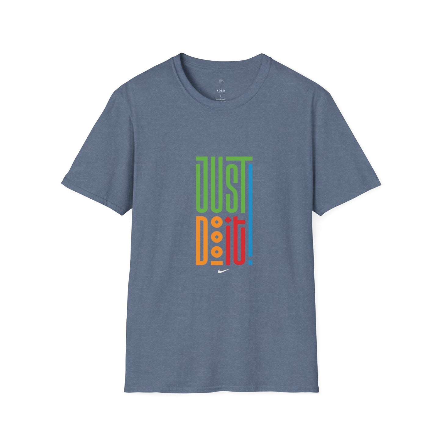 Colorful 'Just Do It' Unisex Softstyle T-Shirt - Motivational Tee for Everyday Wear