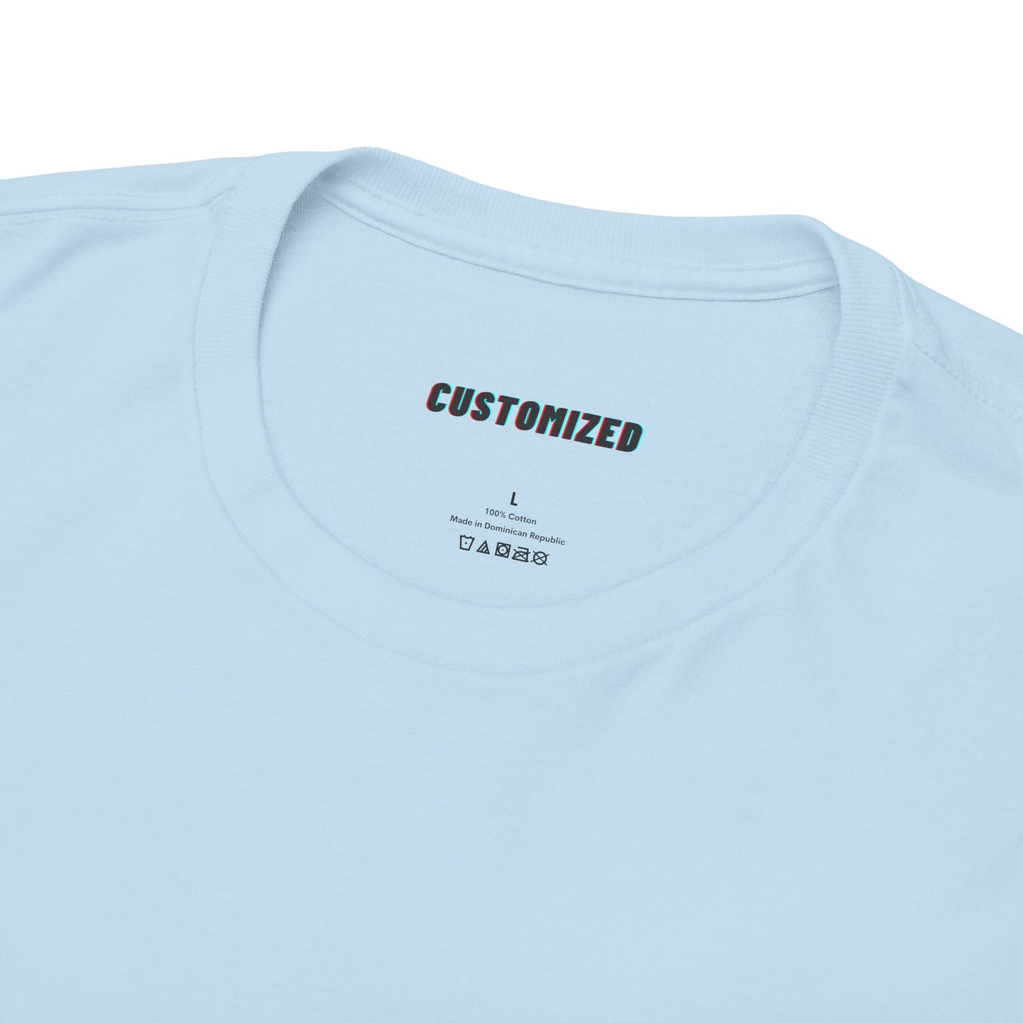 Different graphic designs on the Personalized Unisex Heavy Cotton Tee - Eco-Friendly, Comfortable, Custom Graphic Wear.