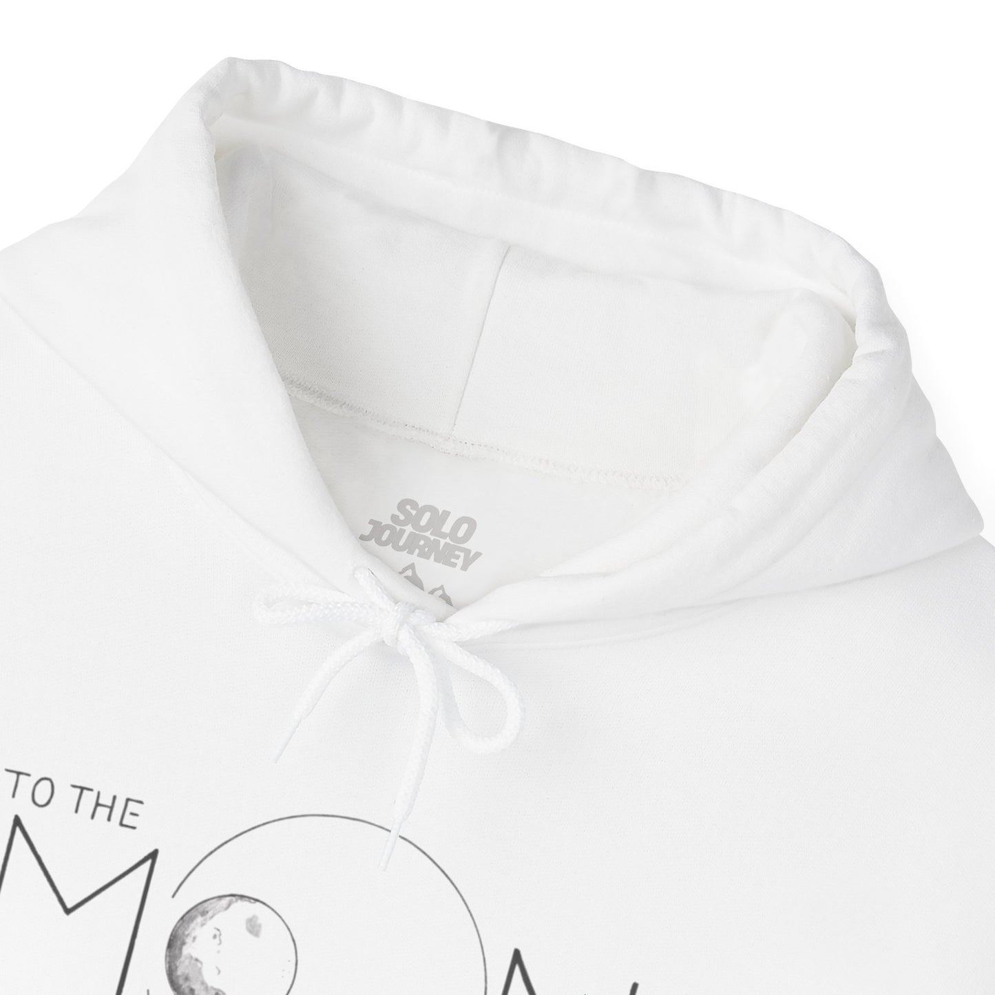 To The Moon! Boho Western Sweatshirt - 100% Organic Cotton Oversized Pullover folded neatly, highlighting its sustainable fabric and casual style.