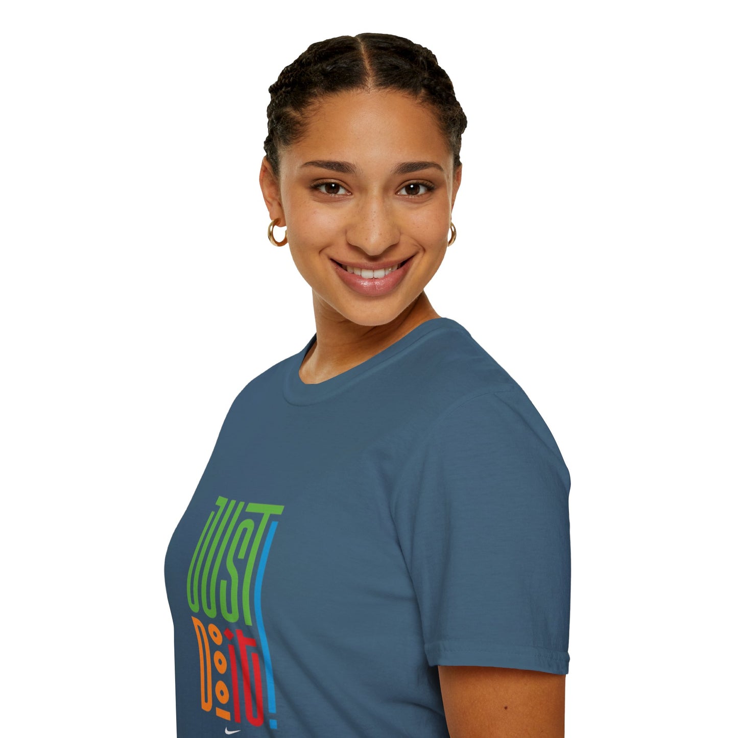 Colorful 'Just Do It' Unisex Softstyle T-Shirt - Motivational Tee for Everyday Wear