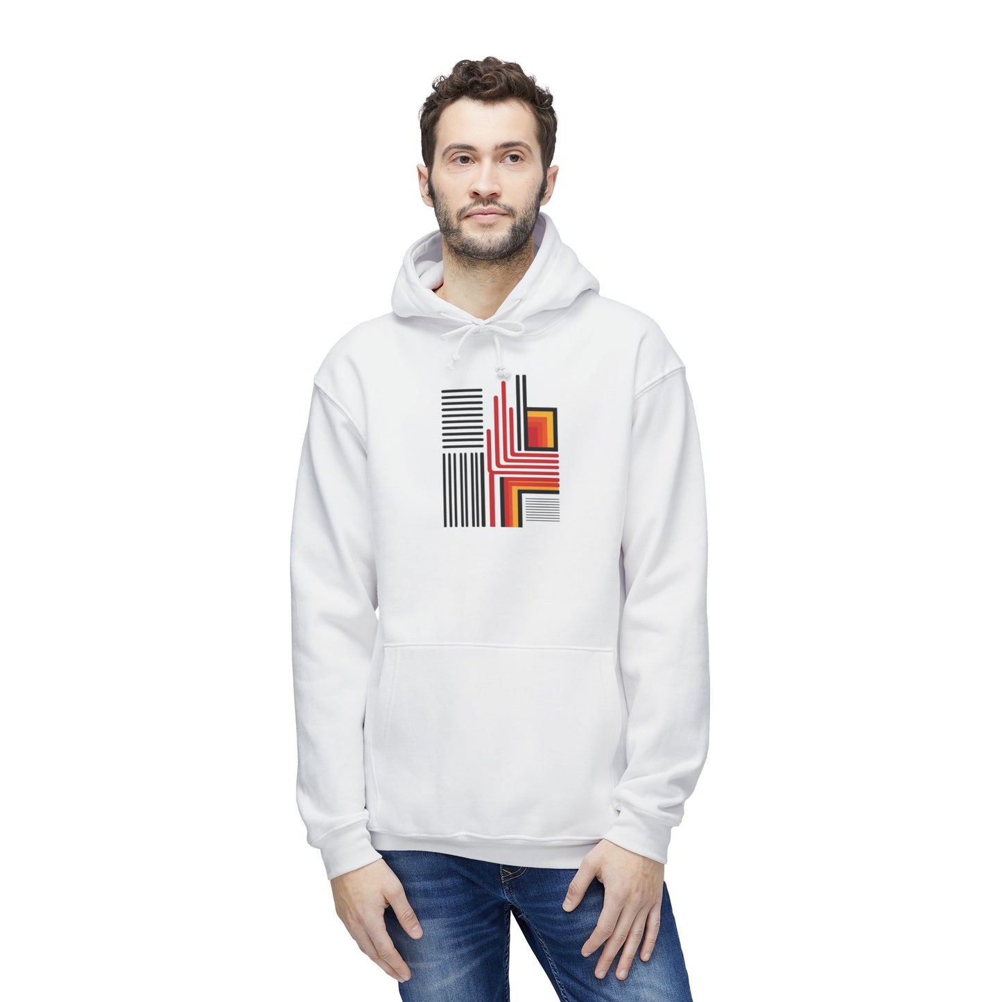 Unisex Hooded Sweatshirt, Made in US - Interstellar Art by Simon Leland