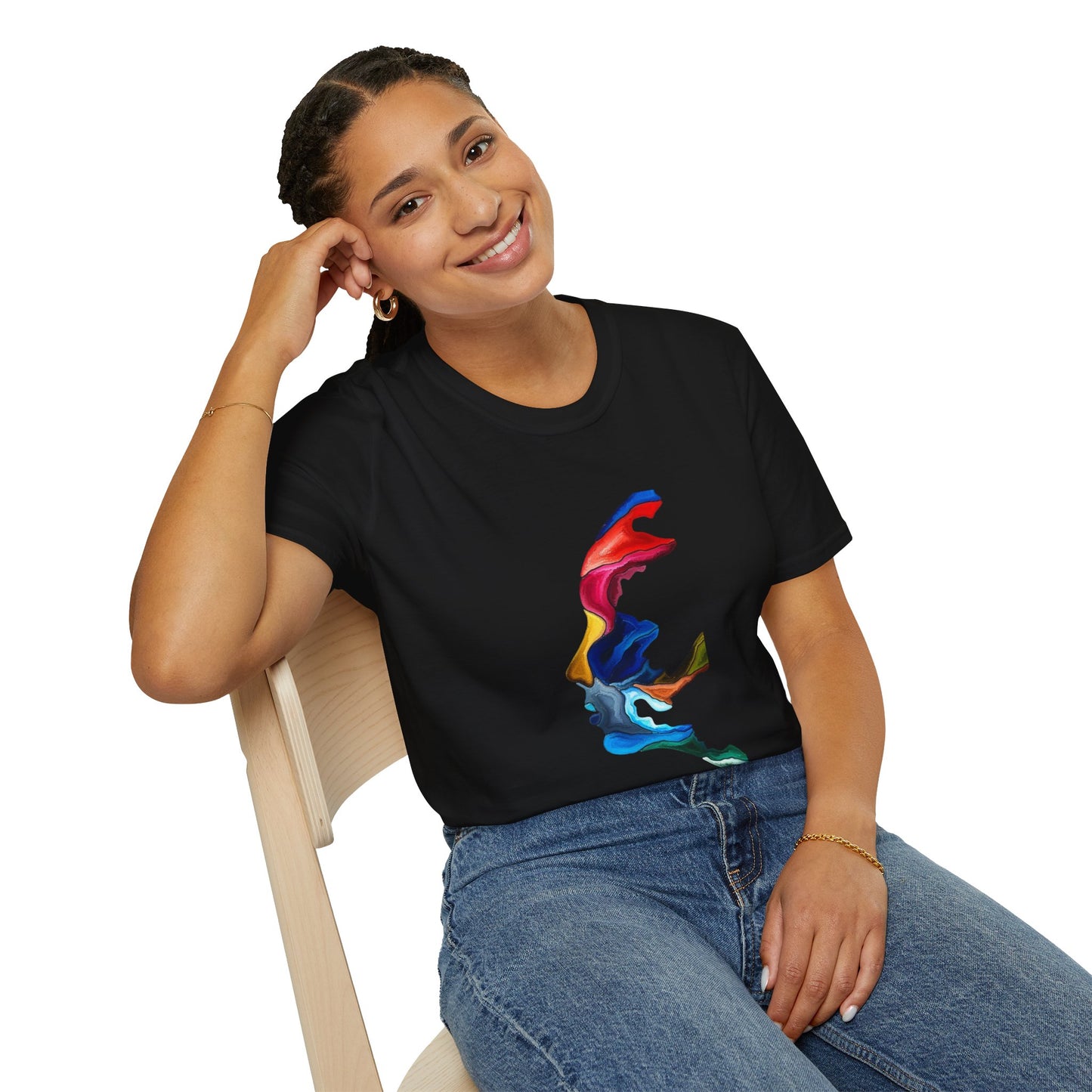 Face Art Masterpiece- Unisex Softstyle Sustainable T-Shirt