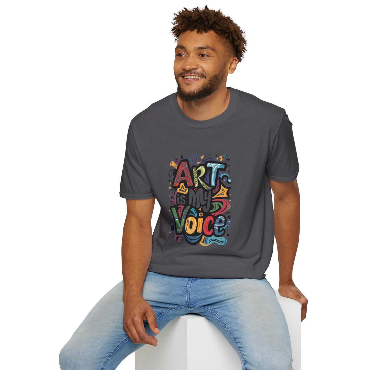 Expressive Art Is My Voice - Unisex Sustainable Graphic T-Shirt