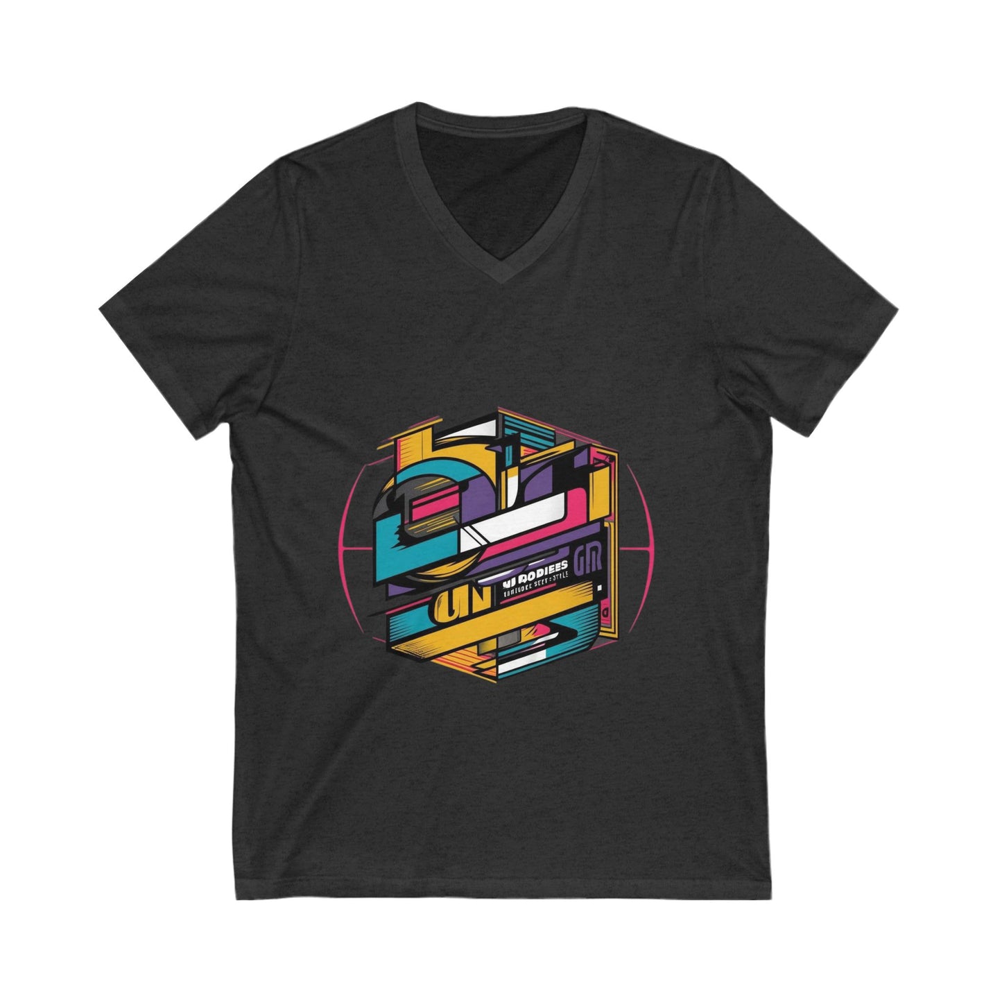 Casual outfit vibes featuring Rubik's Cube Unisex Organic Cotton V-Neck Tee, a perfect statement piece for any wardrobe.