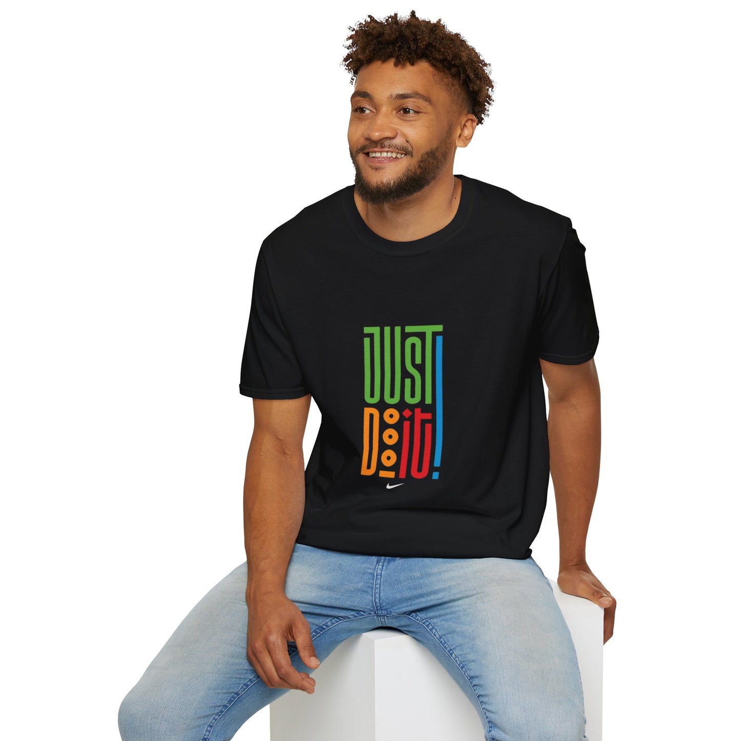 Colorful 'Just Do It' Unisex Softstyle T-Shirt - Motivational Tee for Everyday Wear