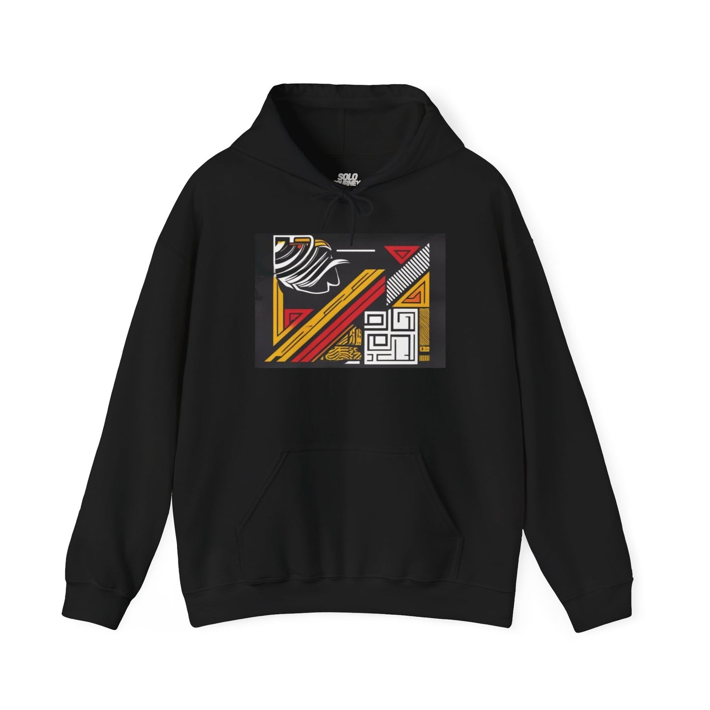 Styled Vintage Aesthetic Oversized Boho Hoodie - Eco-Friendly Organic Cotton Pullover on a model outdoors.