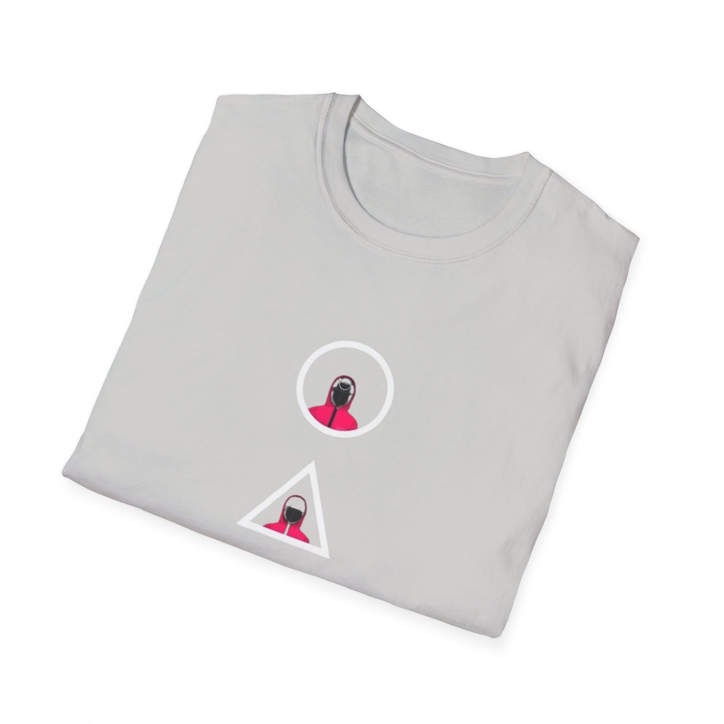 Unisex Softstyle T-Shirt styled with jeans, perfect for casual wear and showcasing its relaxed fit.