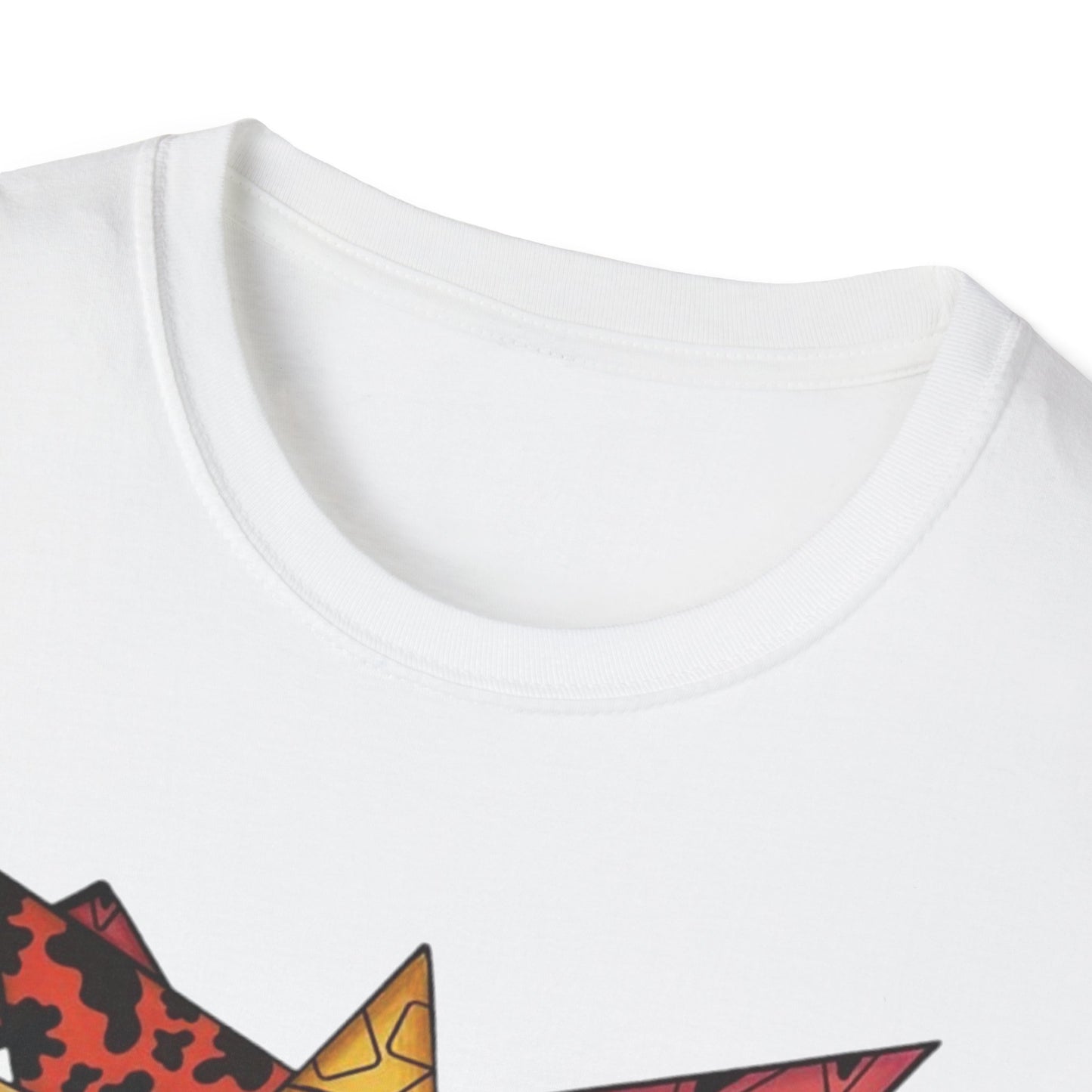Abstract Art Unisex Softstyle T-Shirt - Colorful Graphic Tee for Creative Souls By @Almatar.art