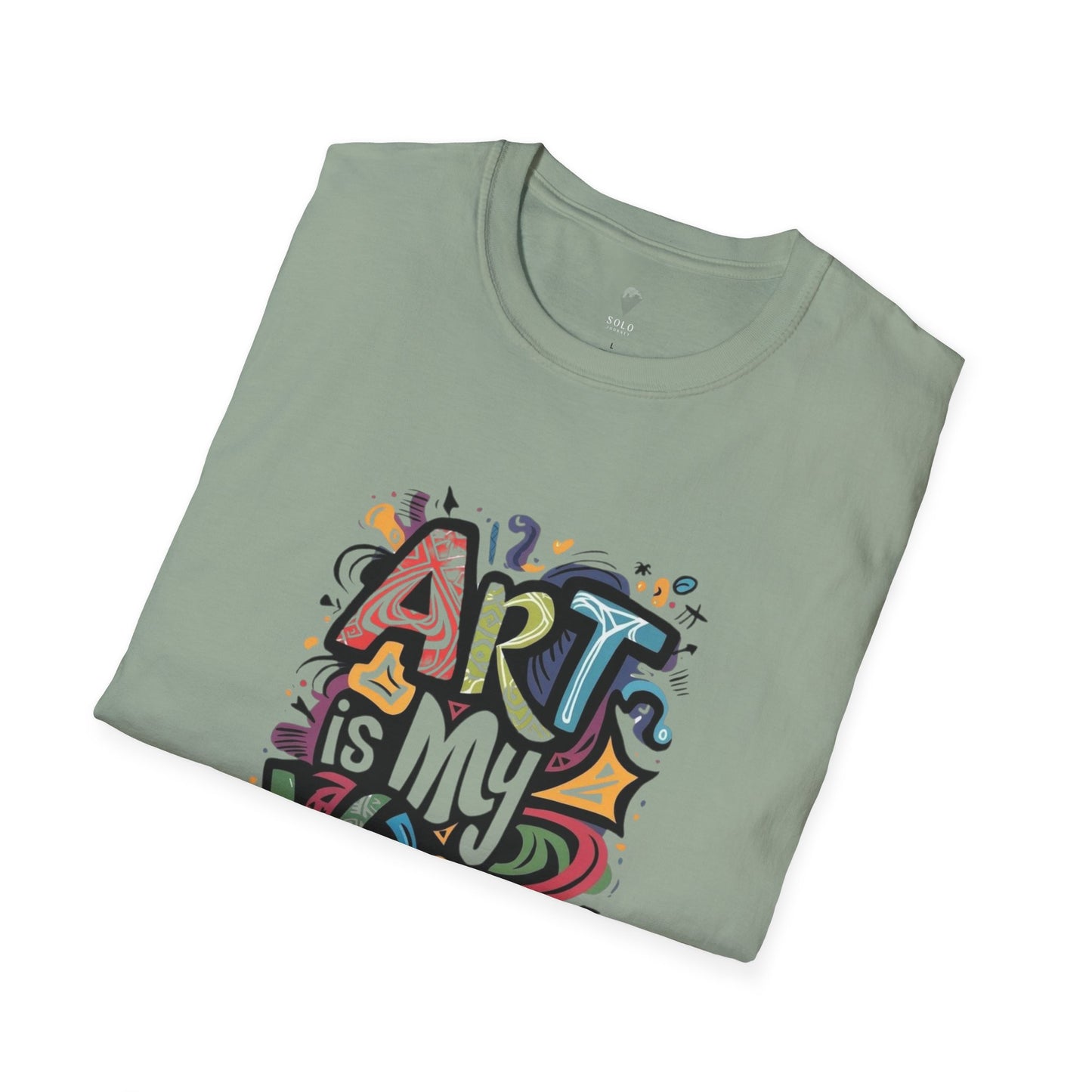 Expressive Art Is My Voice - Unisex Sustainable Graphic T-Shirt