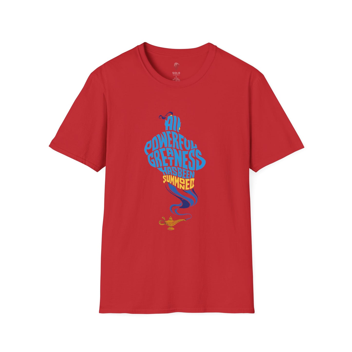 All Powerful Greatness Genie in a Bottle - Unisex Softstyle T-Shirt Art