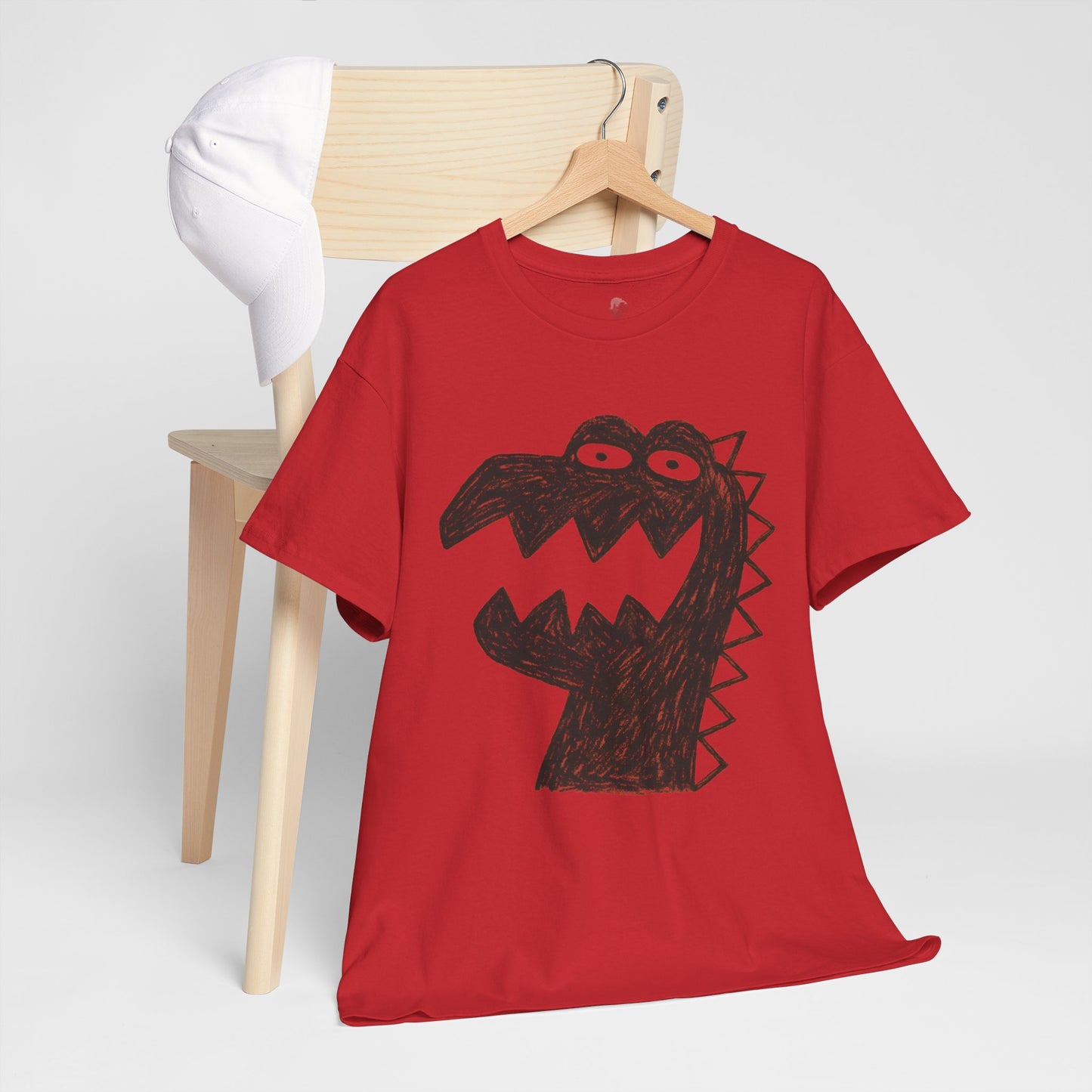 Dinosaur Graphic Tee, Unisex Cotton Shirt, Fun Casual Wear, Cute Monster Top, Gift for Kids and Teens, Birthday Celebration