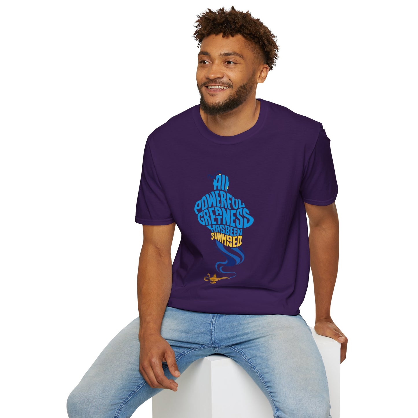All Powerful Greatness Genie in a Bottle - Unisex Softstyle T-Shirt Art