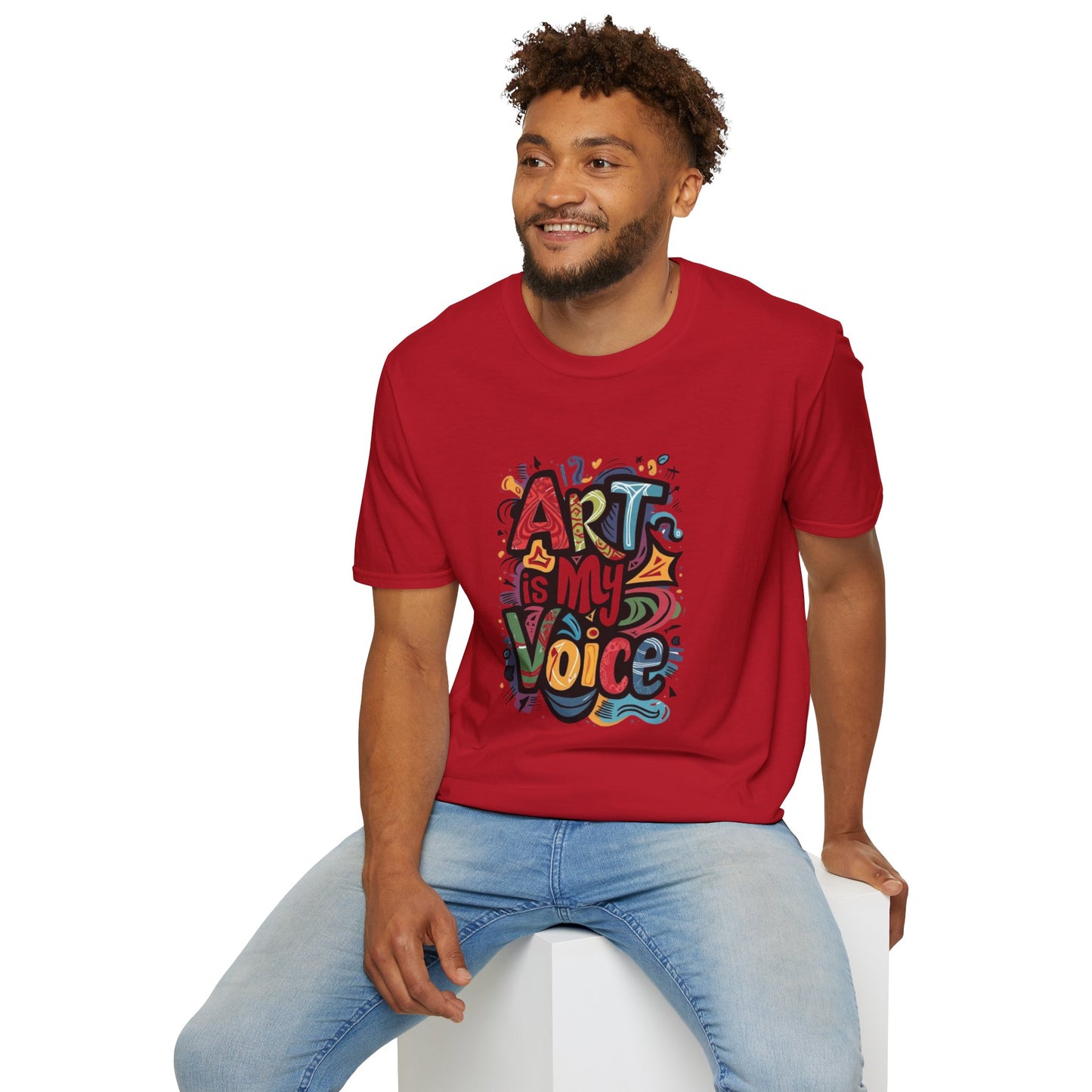 Expressive Art Is My Voice - Unisex Sustainable Graphic T-Shirt