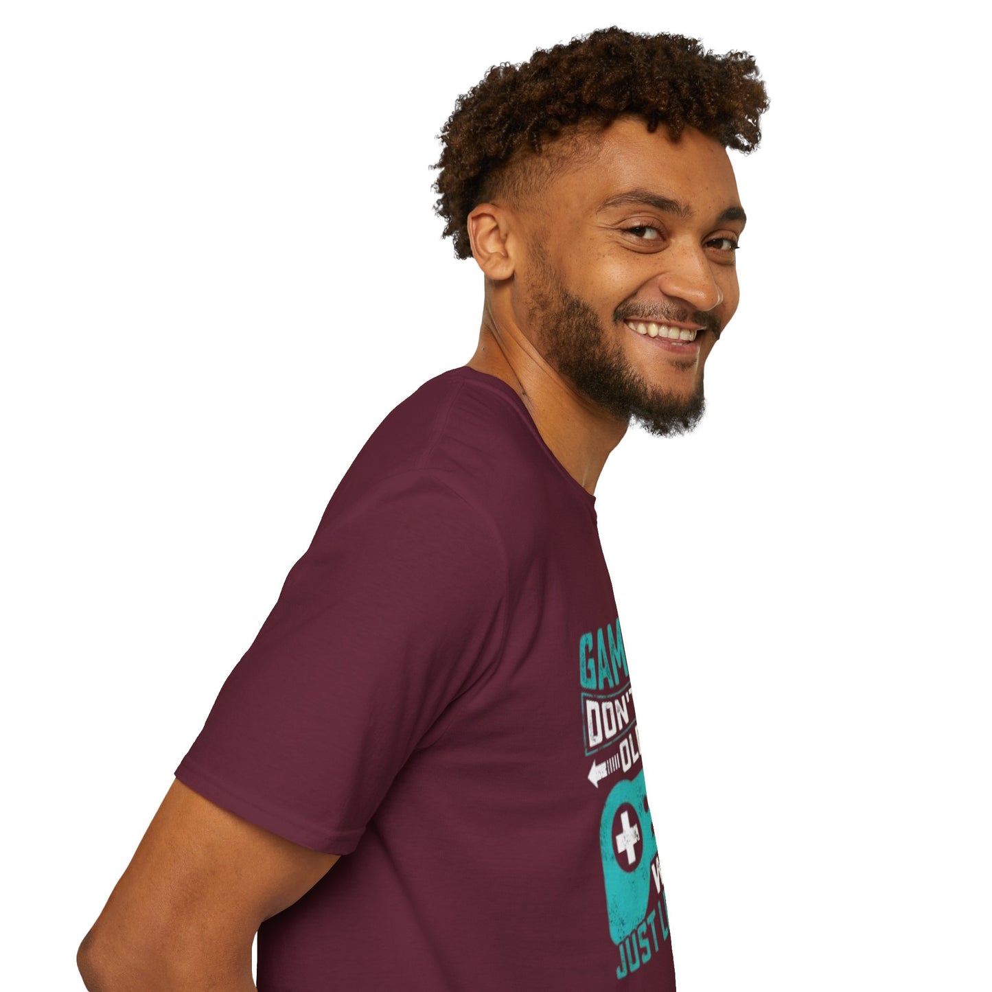 Model wearing the Unisex Organic Cotton Softstyle T-Shirt - Eco-Friendly, Comfortable, Stylish Casual Tee while walking in the park.