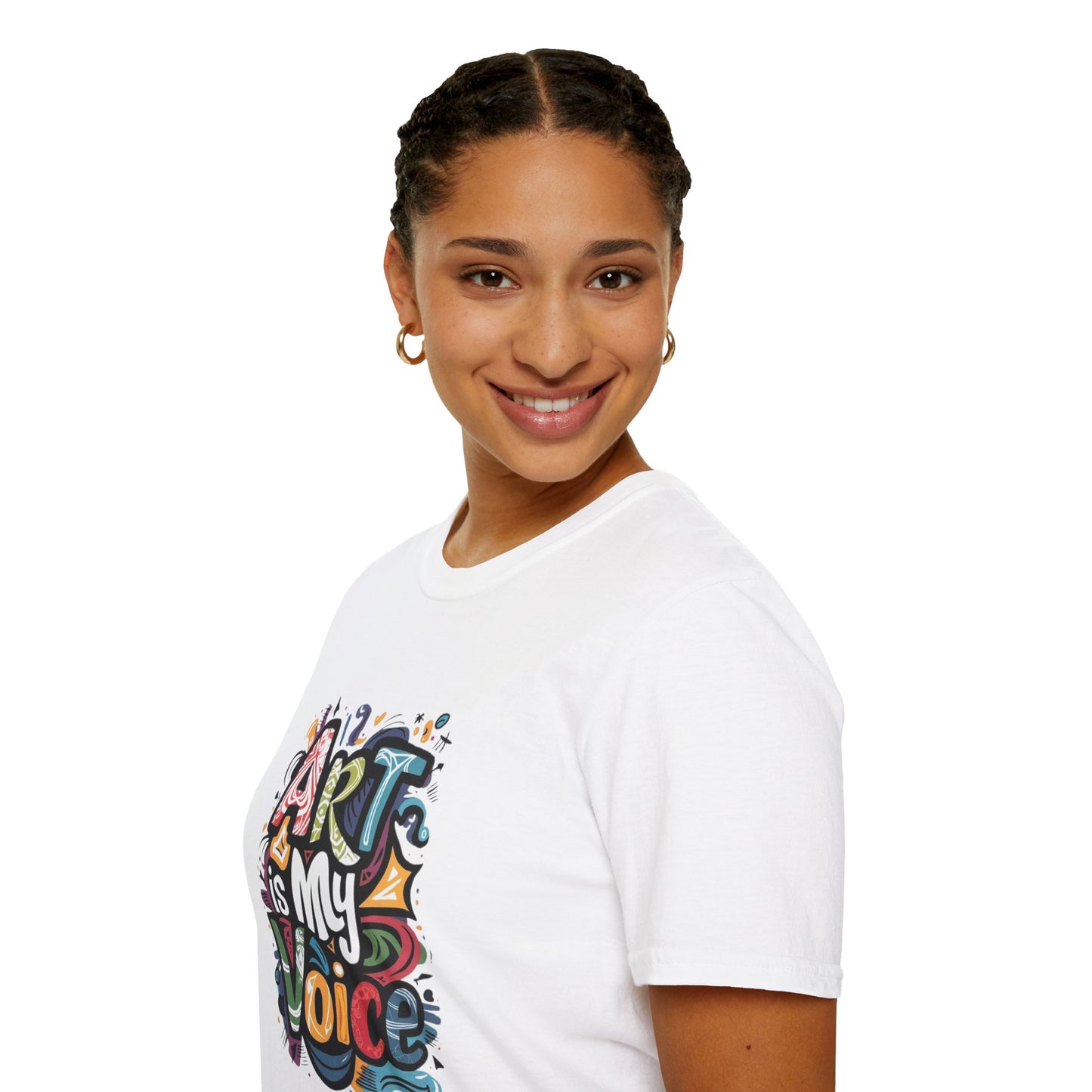 Expressive Art Is My Voice - Unisex Sustainable Graphic T-Shirt